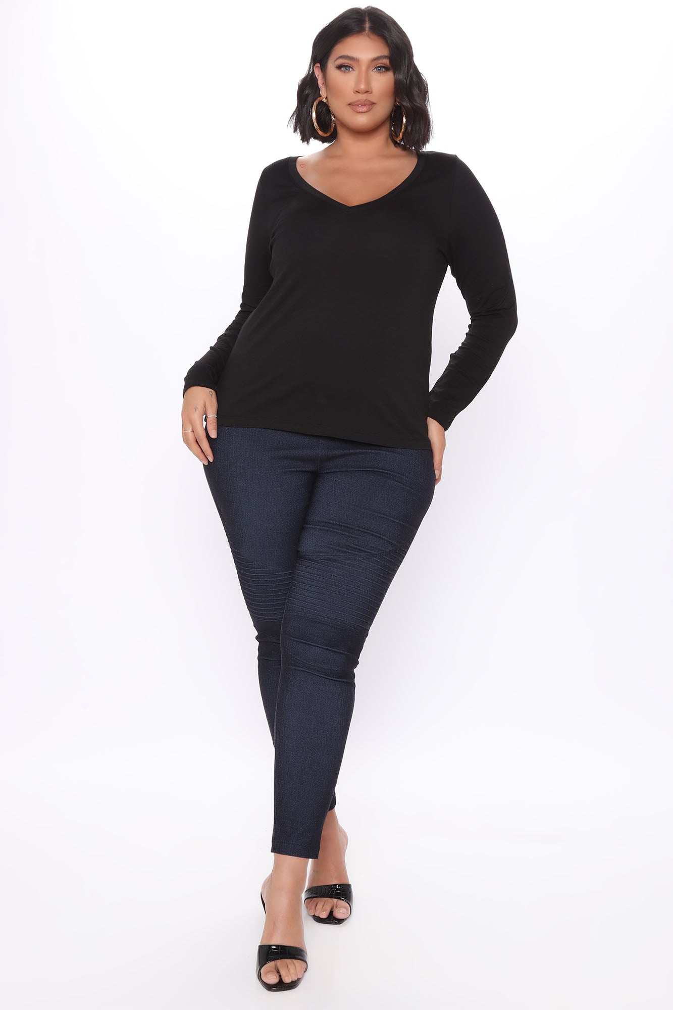 Your Everyday Long Sleeve Tee - Black - Image 7