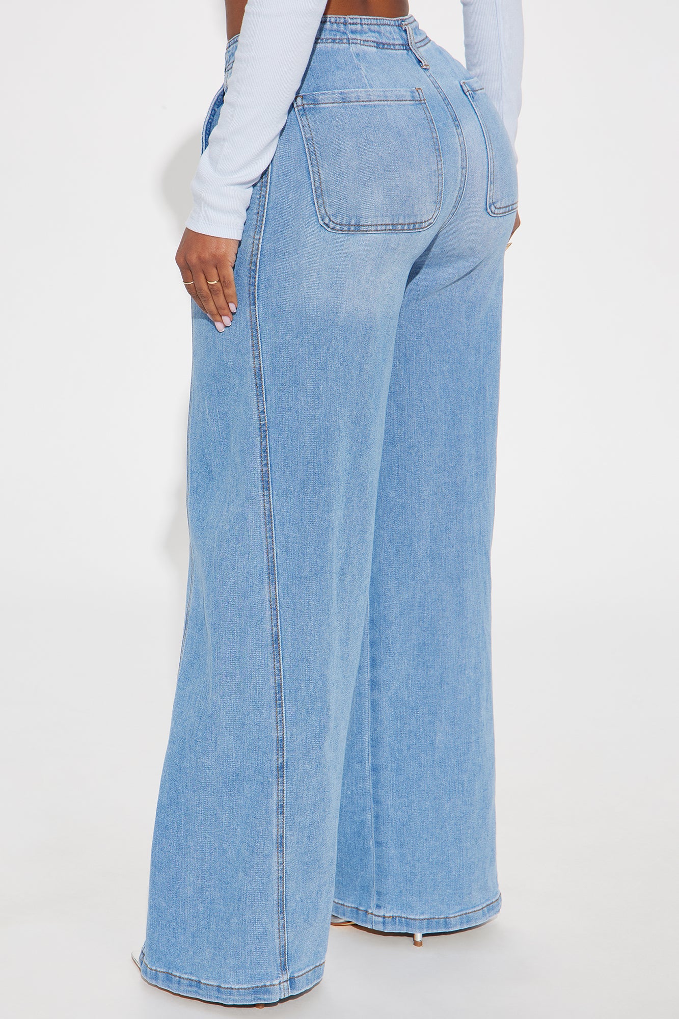 Lena Trouser Jeans - Light Wash - Image 3