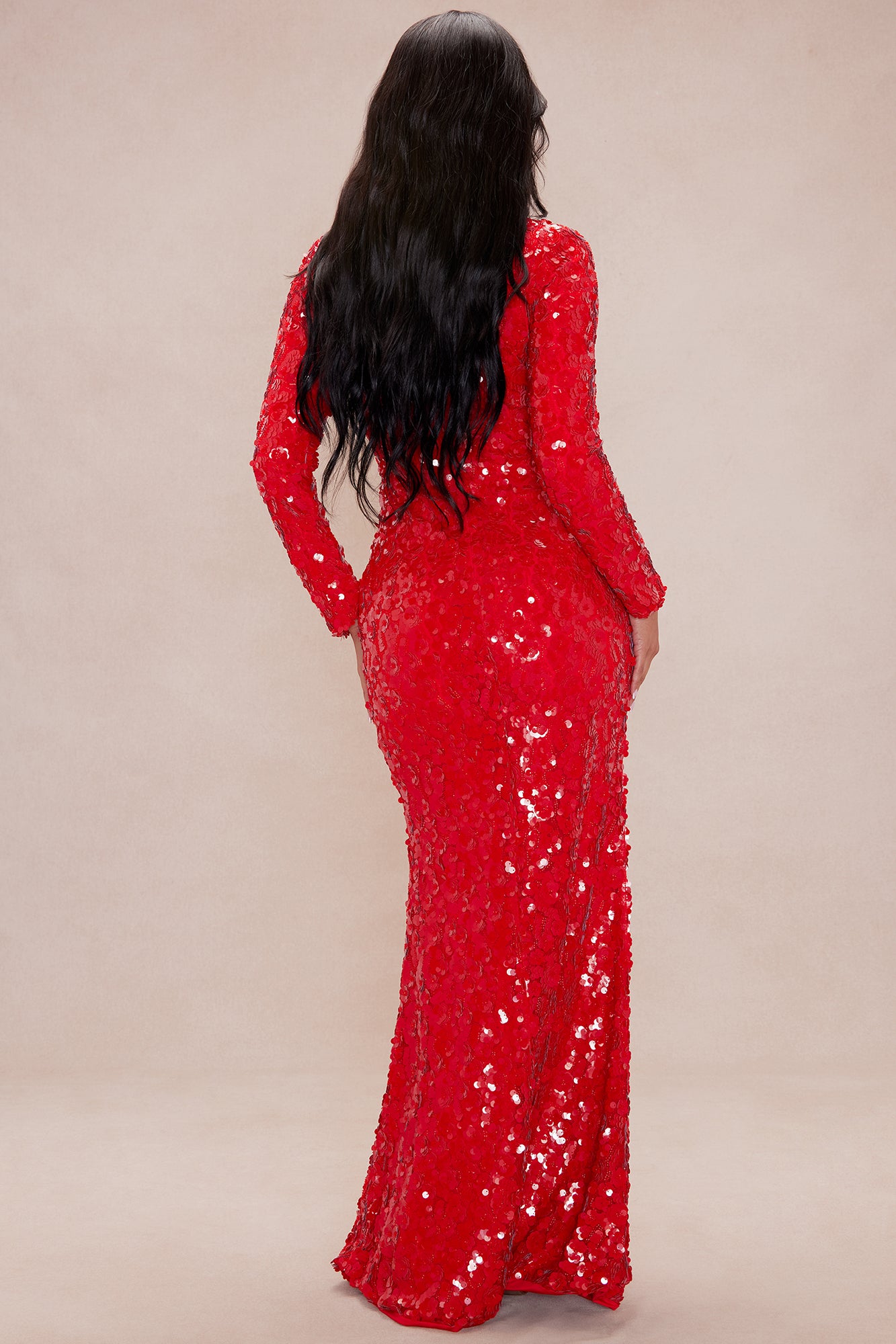Ariana Embellished Gown - Red - Image 4