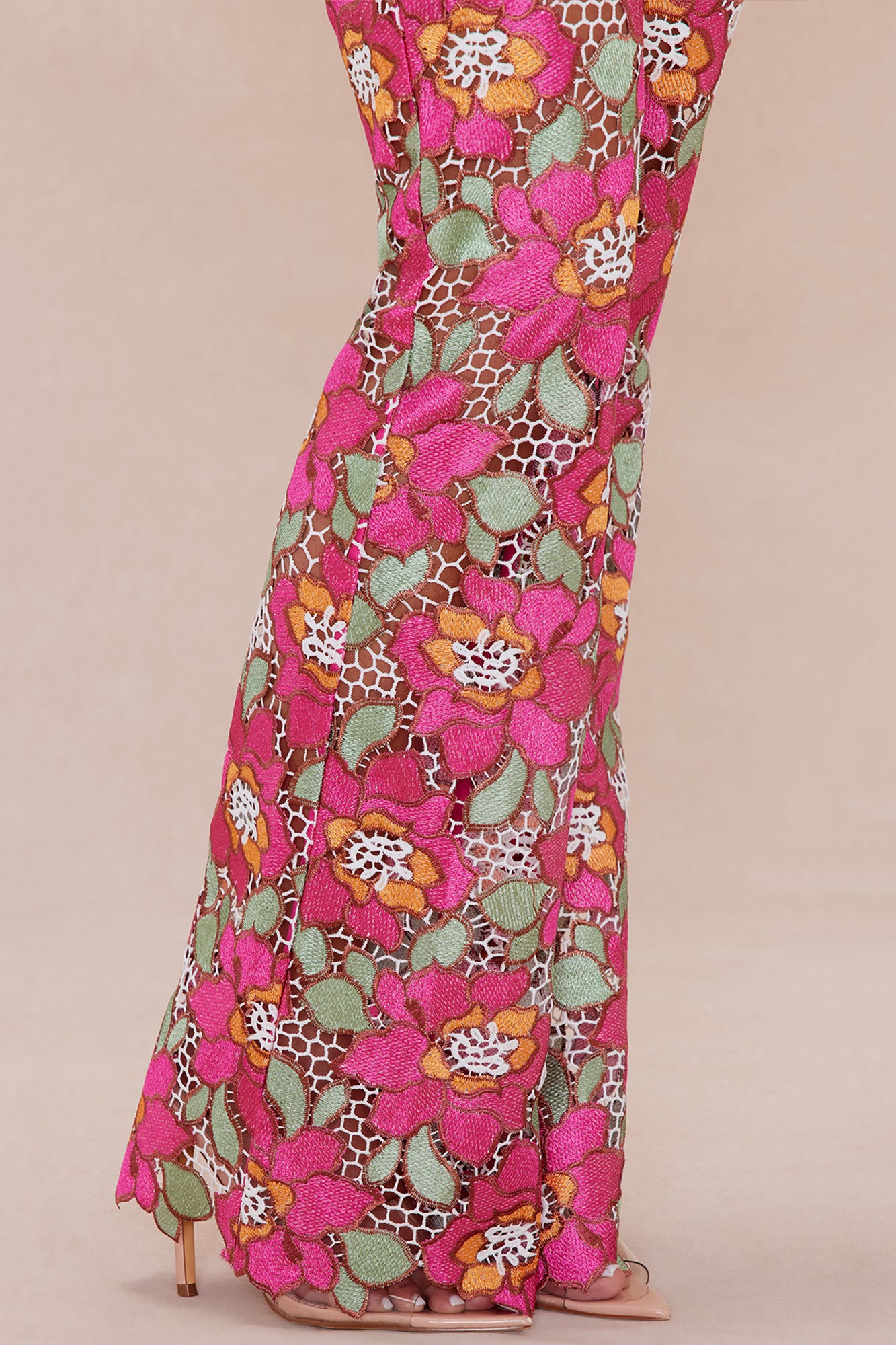 Maura Embroidered Pant - Pink/combo - Image 3