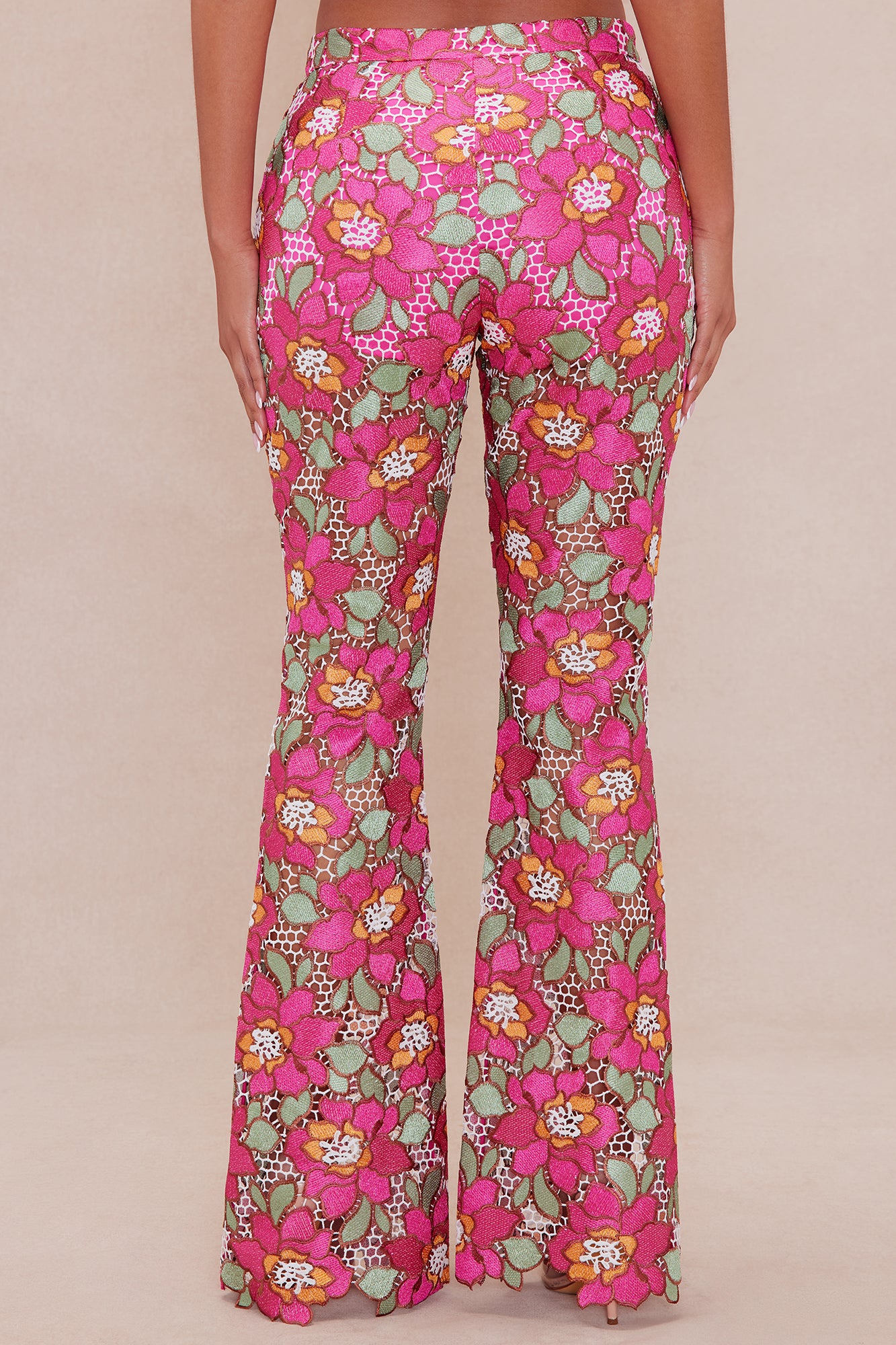 Maura Embroidered Pant - Pink/combo - Image 4