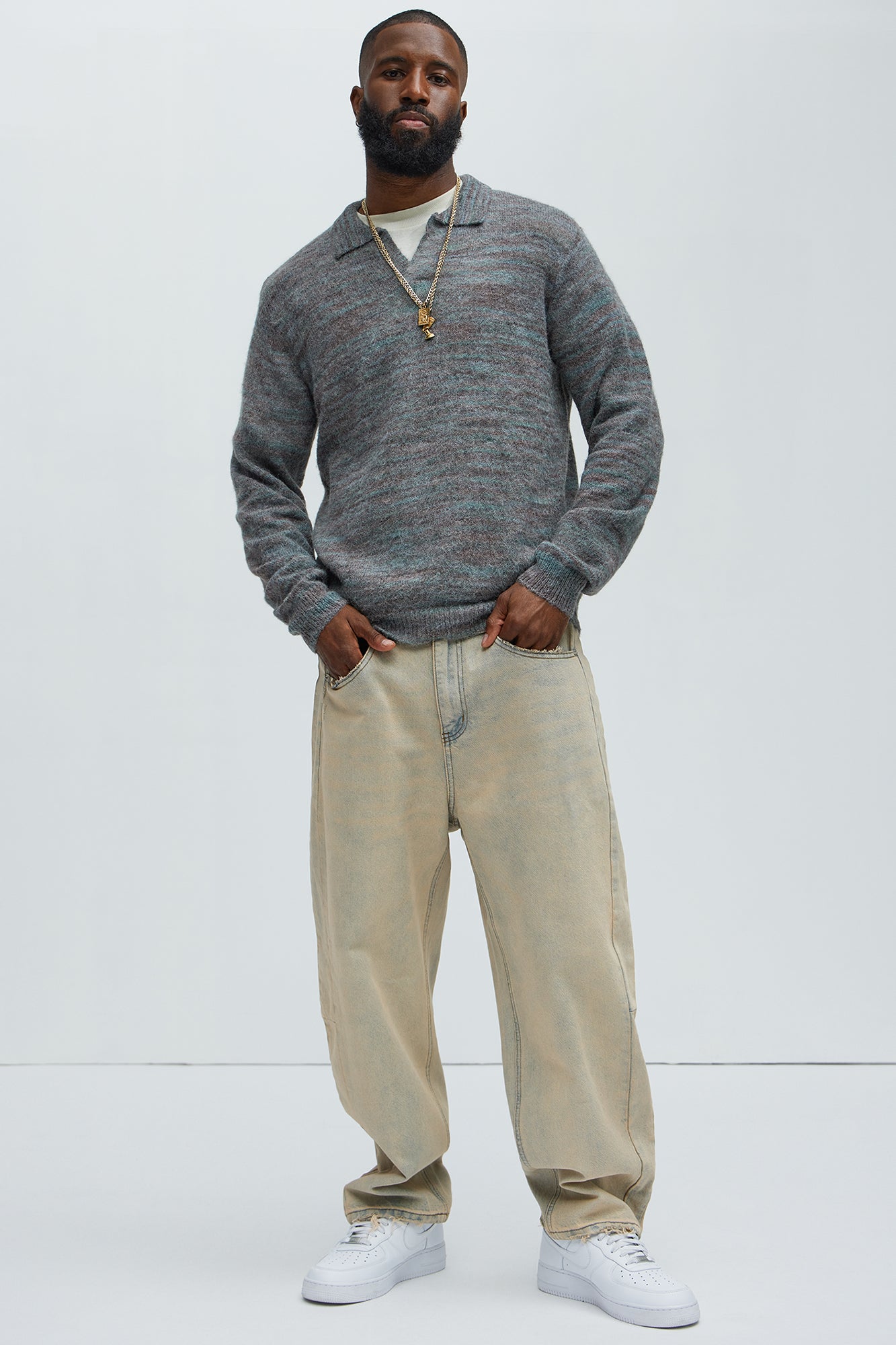 Brookway Relaxed Barrel Jeans - Vintage Blue Wash - Image 3