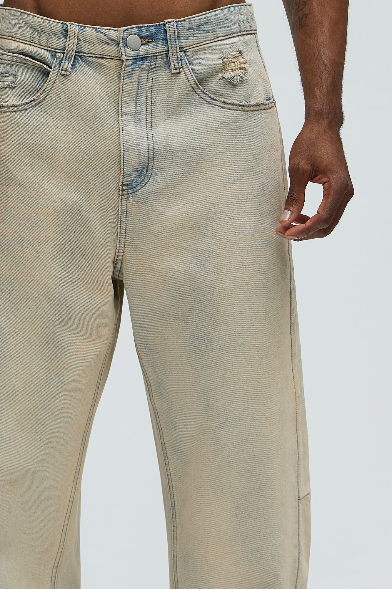 Brookway Relaxed Barrel Jeans - Vintage Blue Wash - Image 4