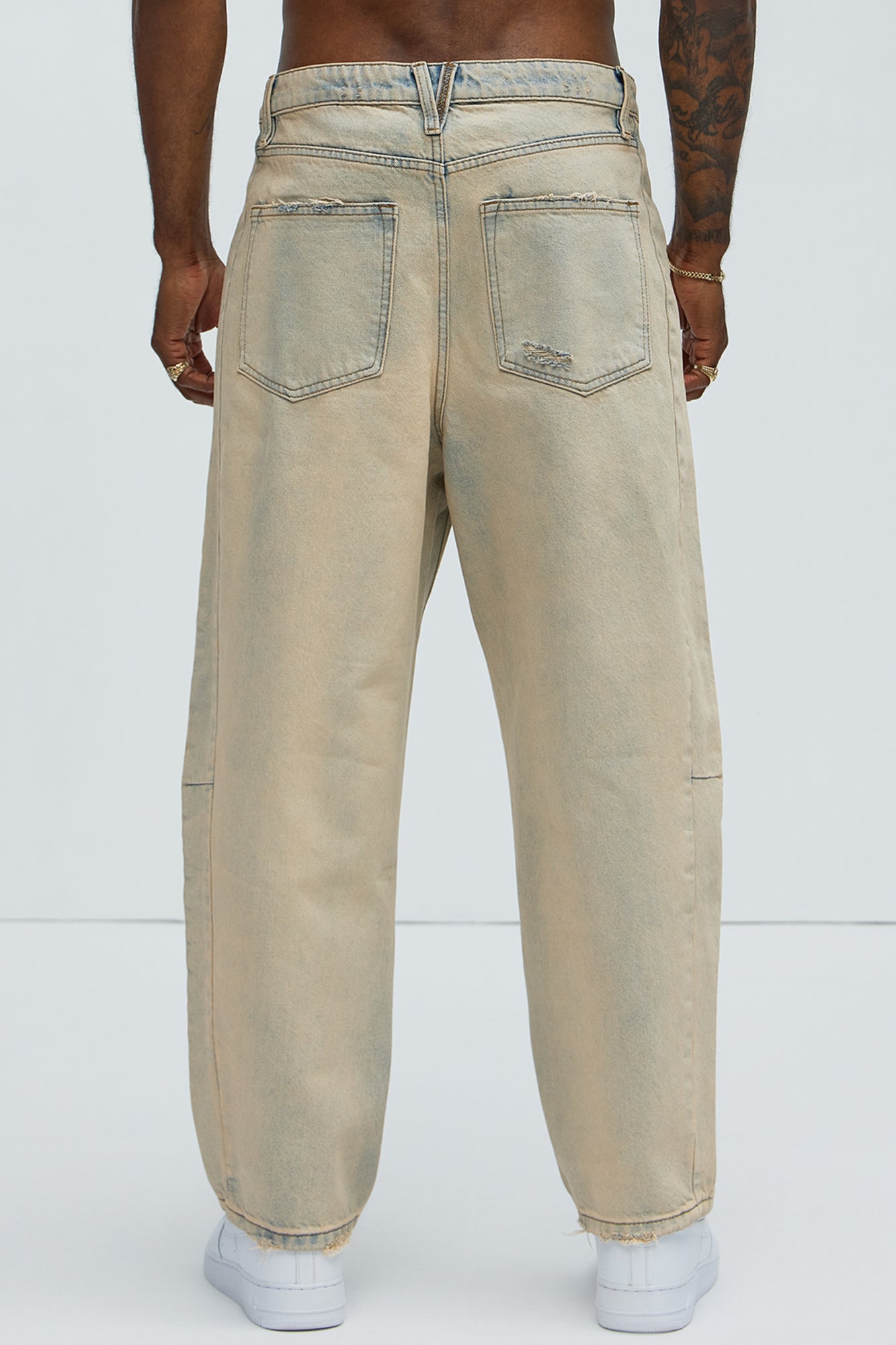Brookway Relaxed Barrel Jeans - Vintage Blue Wash - Image 5