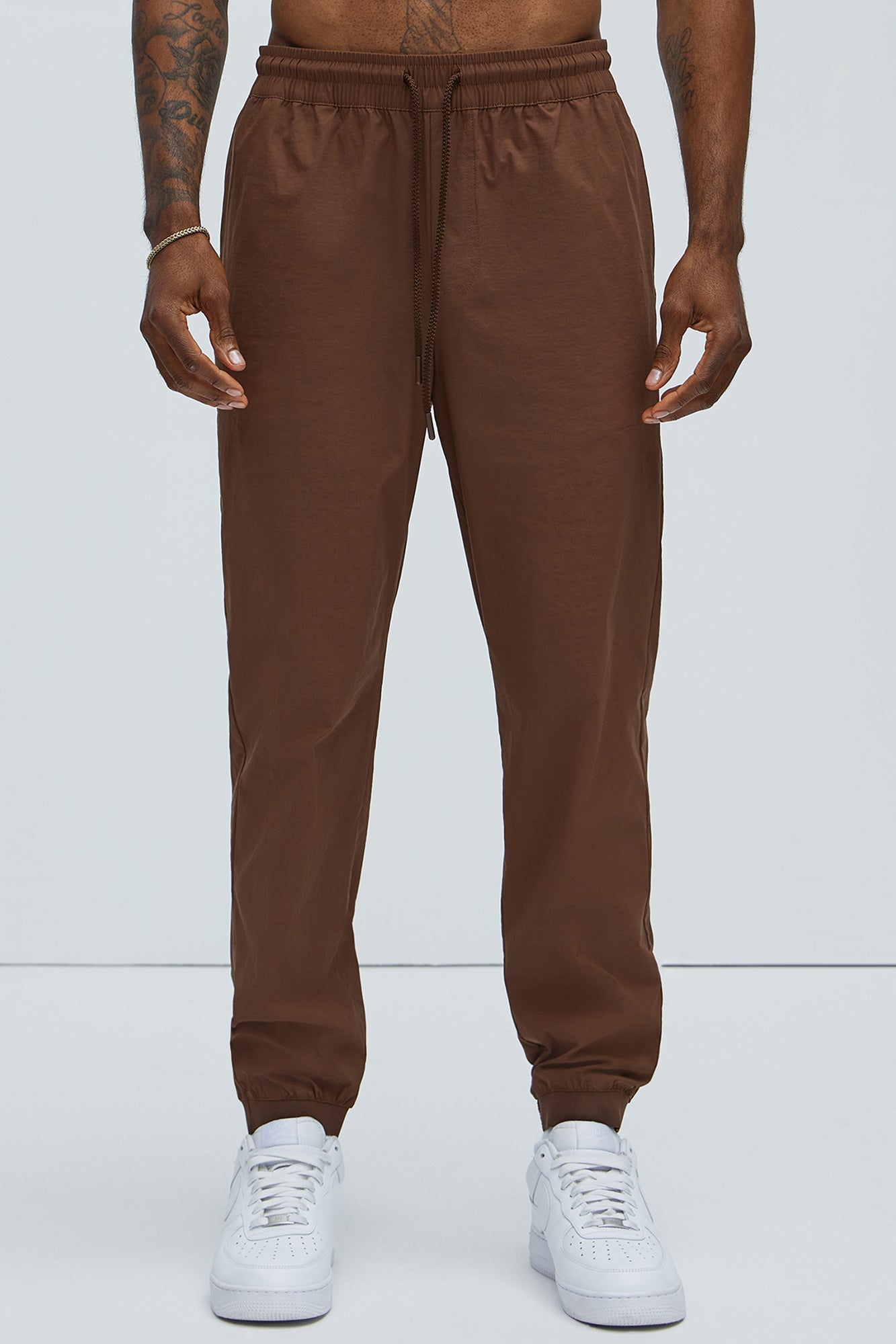 Clement Straight Tech Jogger - Brown - Image 3