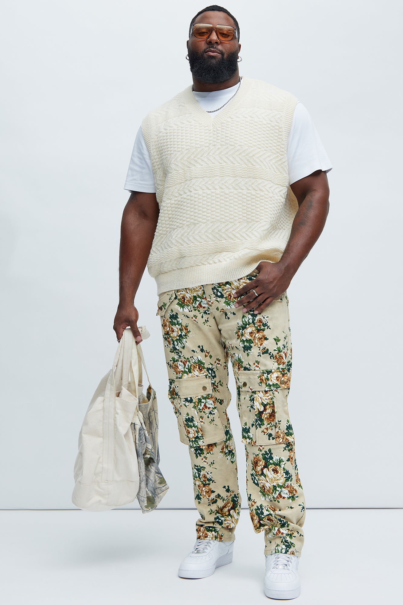 Into The Bloom Slim Pants - Cream/combo - Image 6