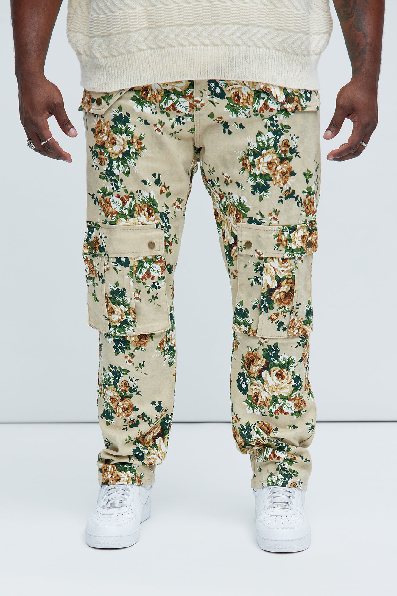 Into The Bloom Slim Pants - Cream/combo - Image 7