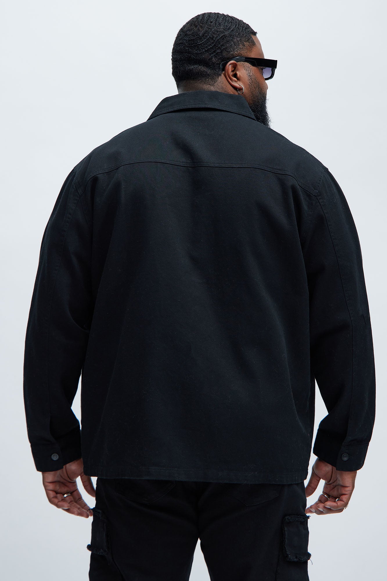 Yorktown Twill Button Up Shirt - Black - Image 8
