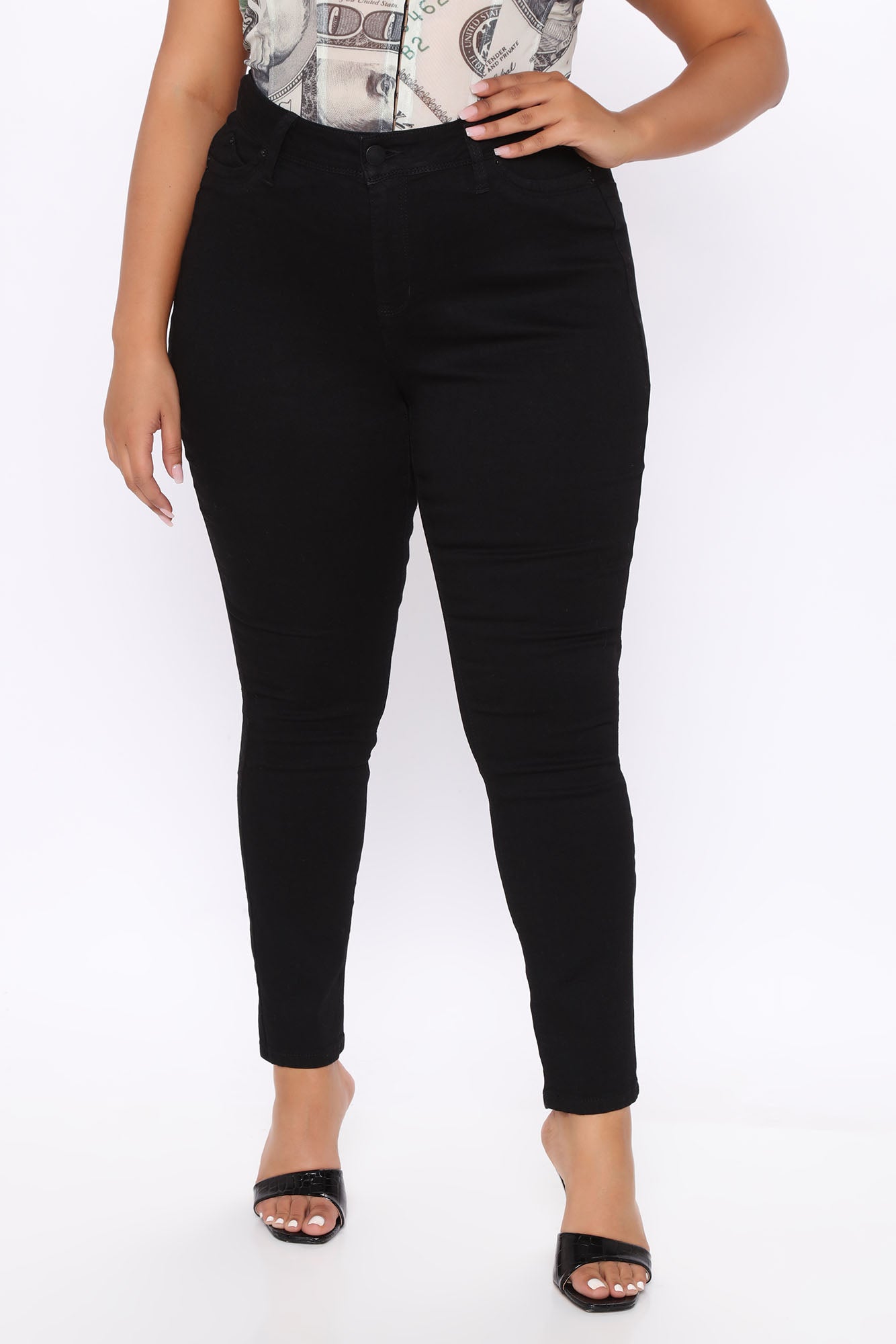 Statuesque Booty Lifting Jeans - Black - Image 8