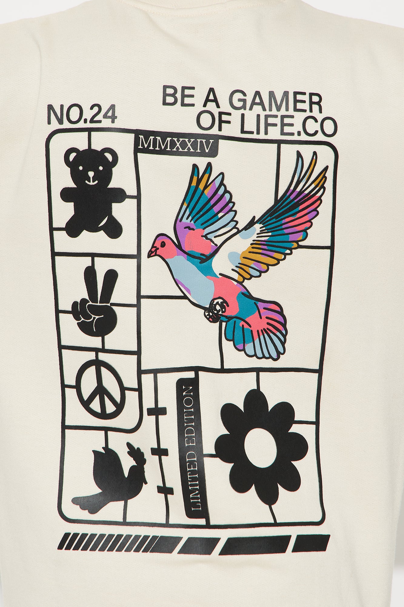 Mini Be A Gamer Of Life Fleece Sweatshirt - Sand - Image 5