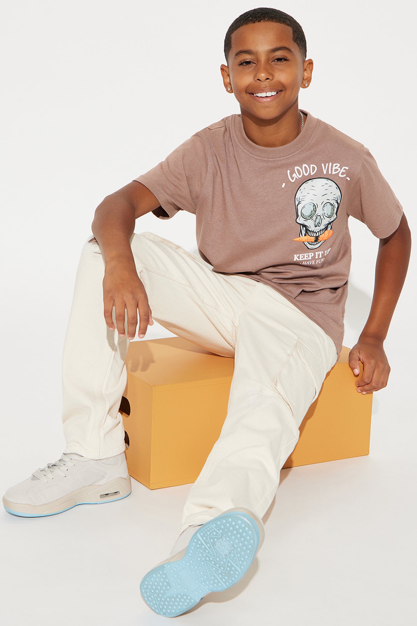 Mini Keep It Up & Have Fun T-Shirt - Mocha - Image 3