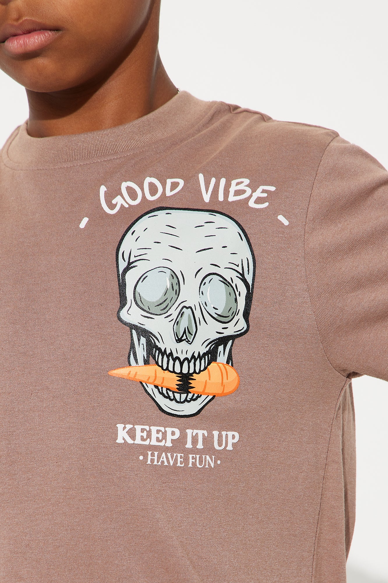 Mini Keep It Up & Have Fun T-Shirt - Mocha - Image 4