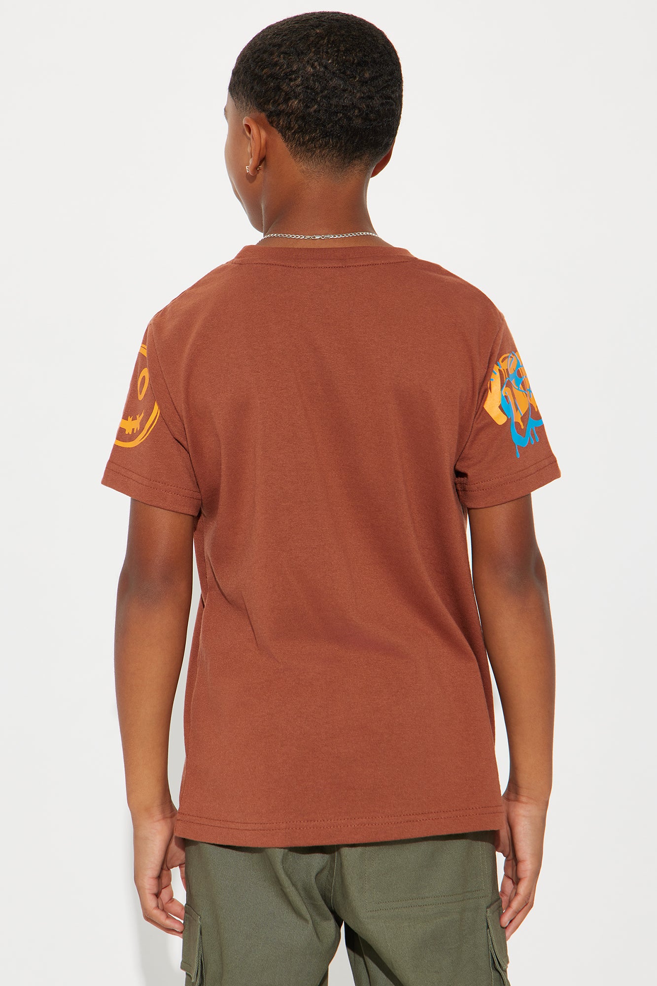 Mini Beast Mode Print T-Shirt - Brown - Image 6