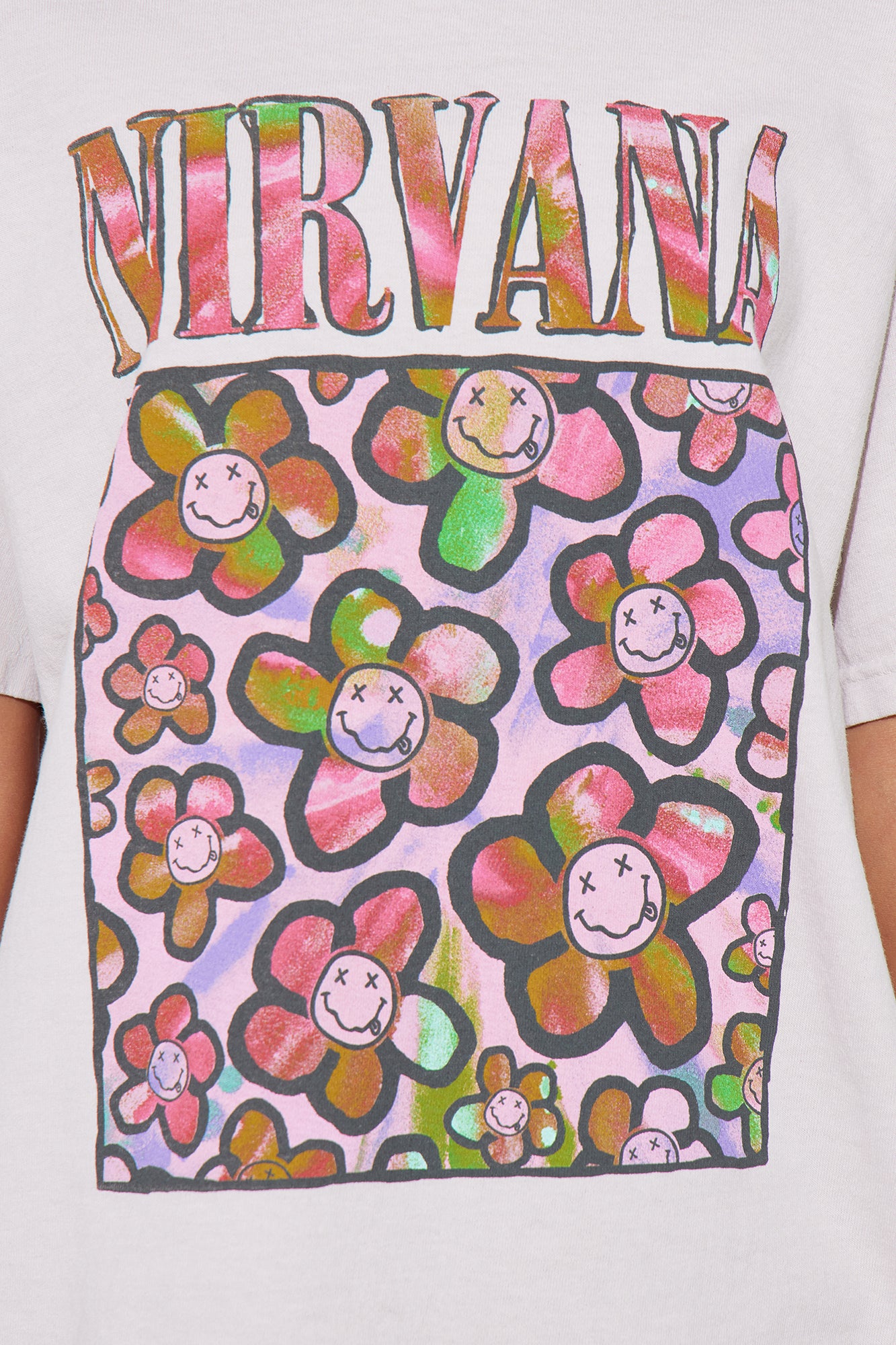 Mini Nirvana Graphic Washed Tee - Sand - Image 3