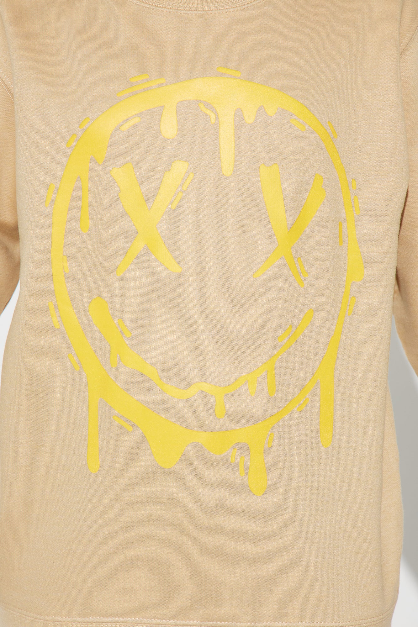 Mini Smiley Swag Crew Neck Sweatshirt - Sand - Image 4