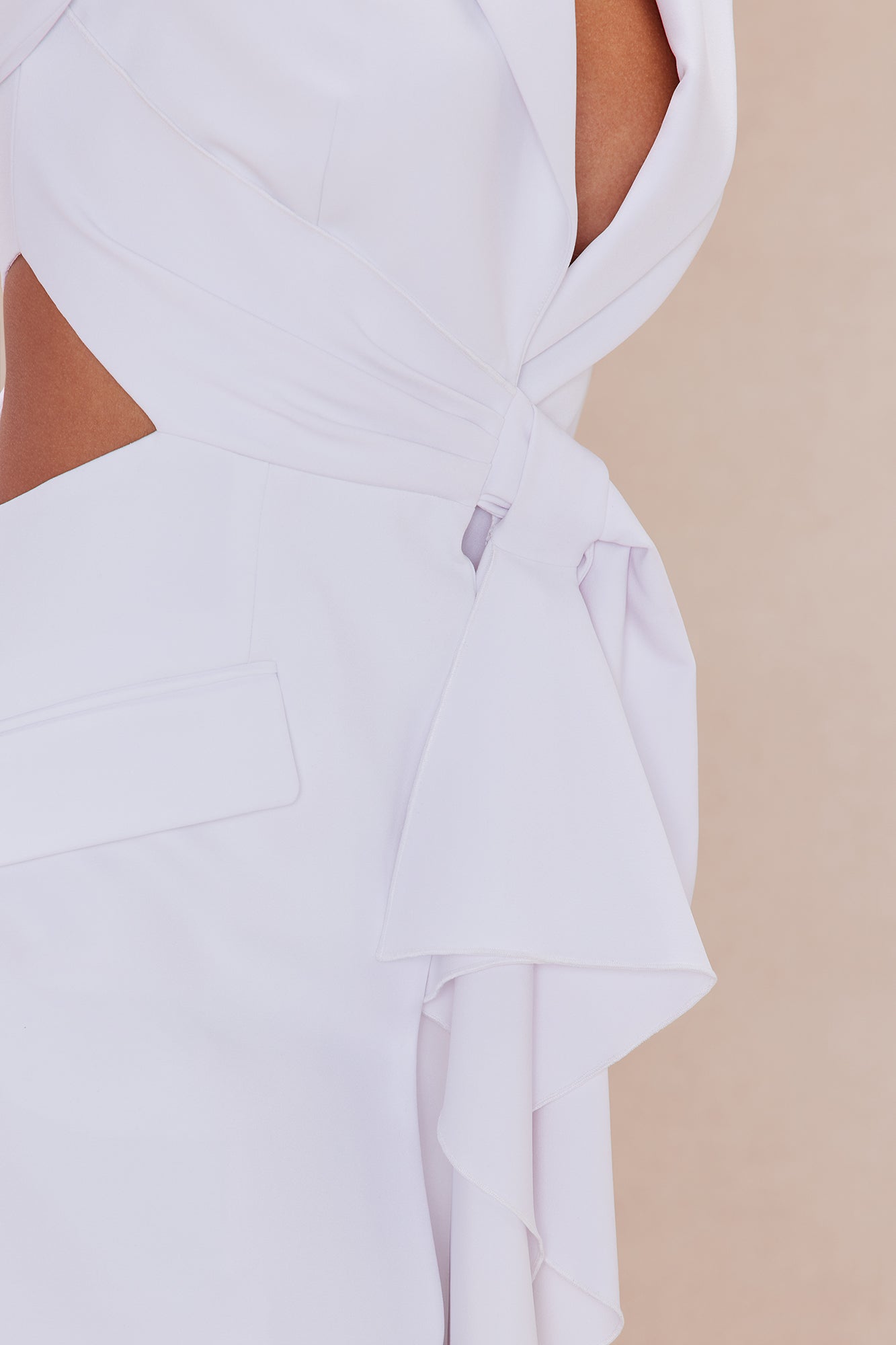 Amaya Blazer Mini Dress - Cream - Image 3