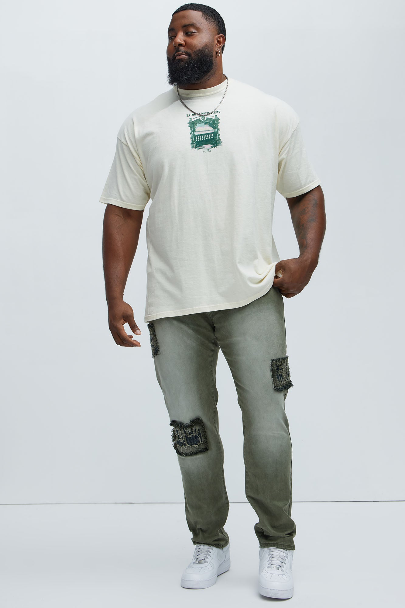 Los Angeles Sunset Short Sleeve Tee - Off White - Image 6