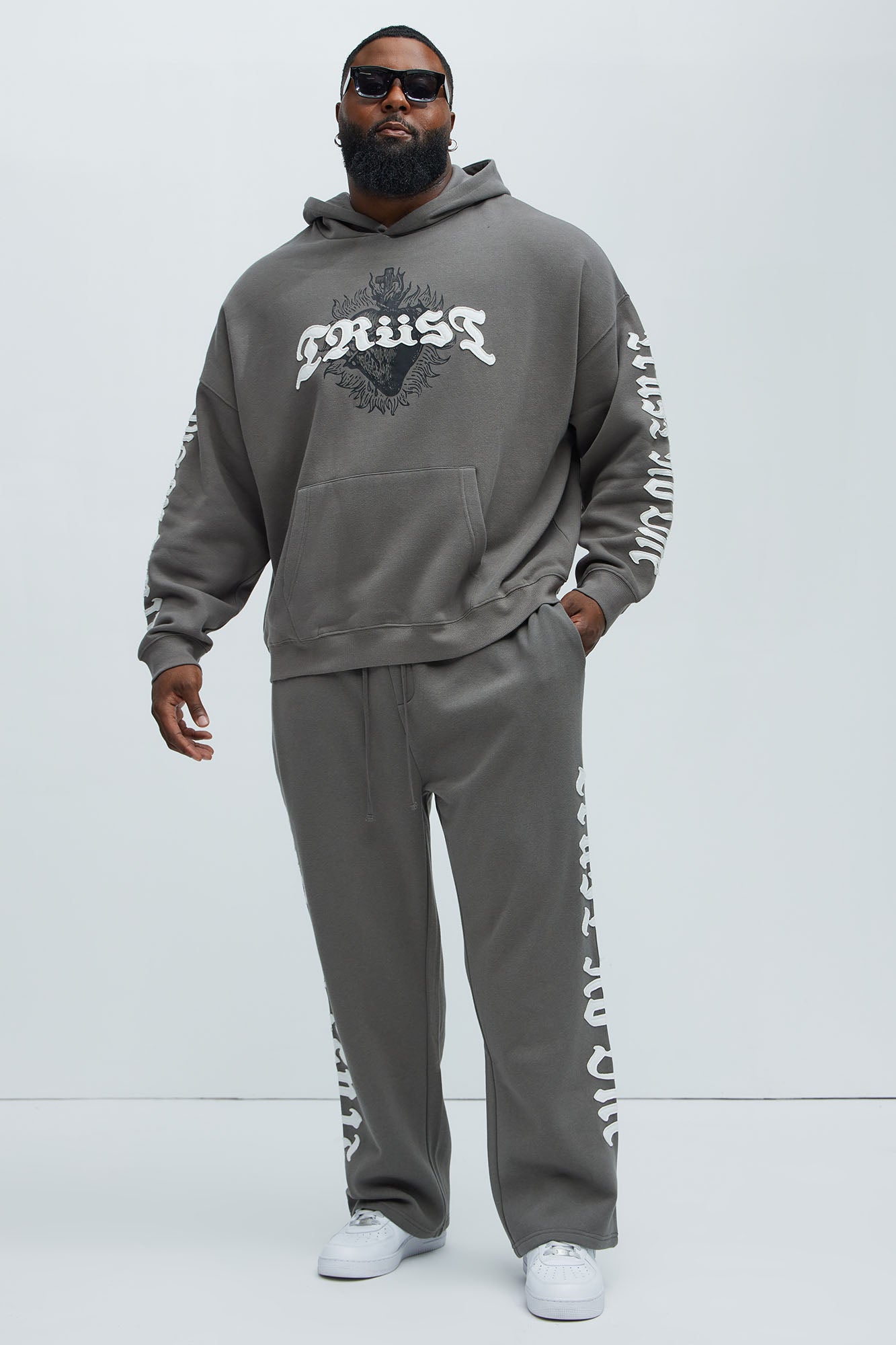 Tyson Trust Issues Straight Sweatpants - Grey - Image 6