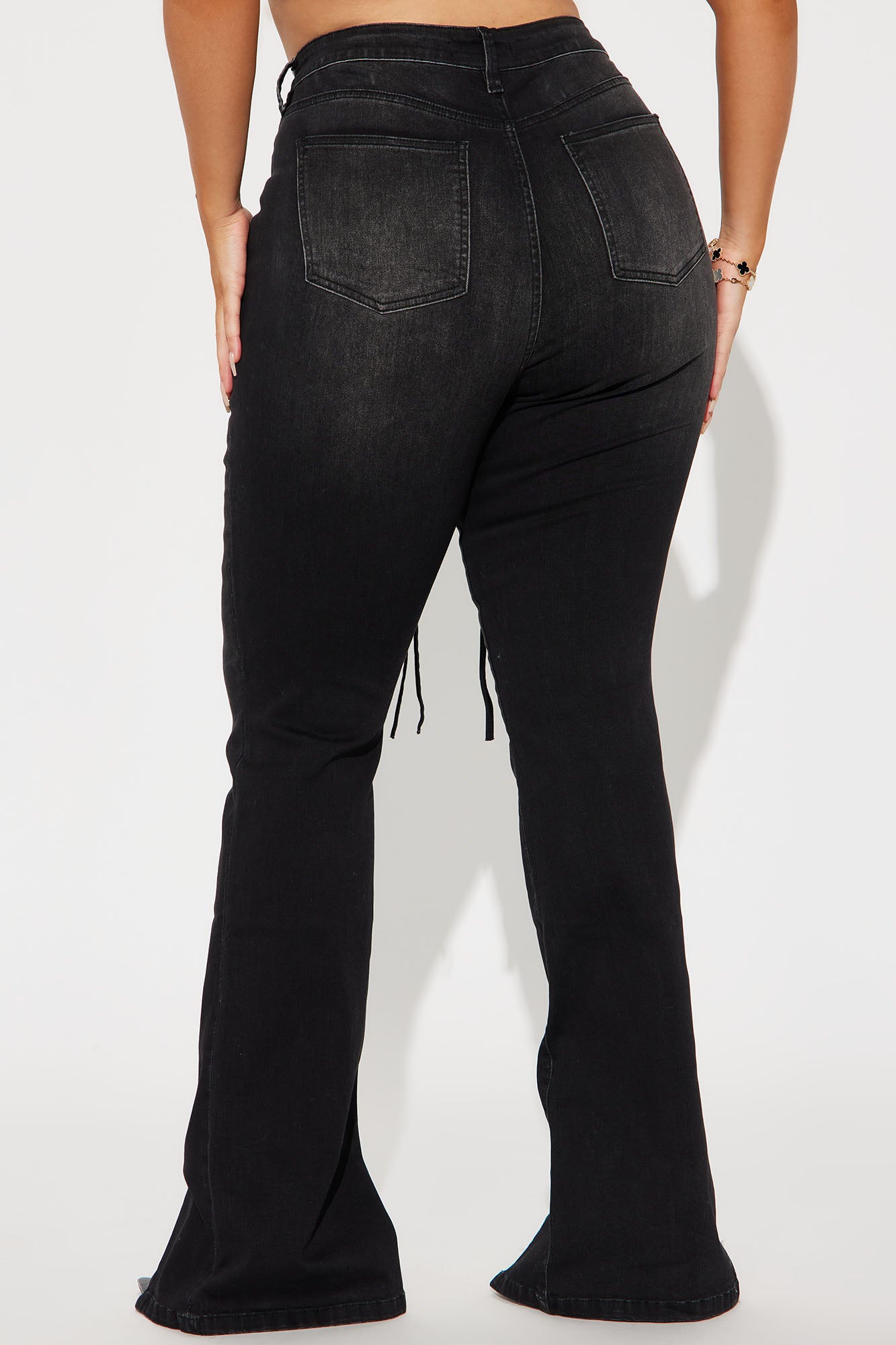 Tall Not So Basic Stretch Zipper  Bootcut Jeans - Black - Image 8