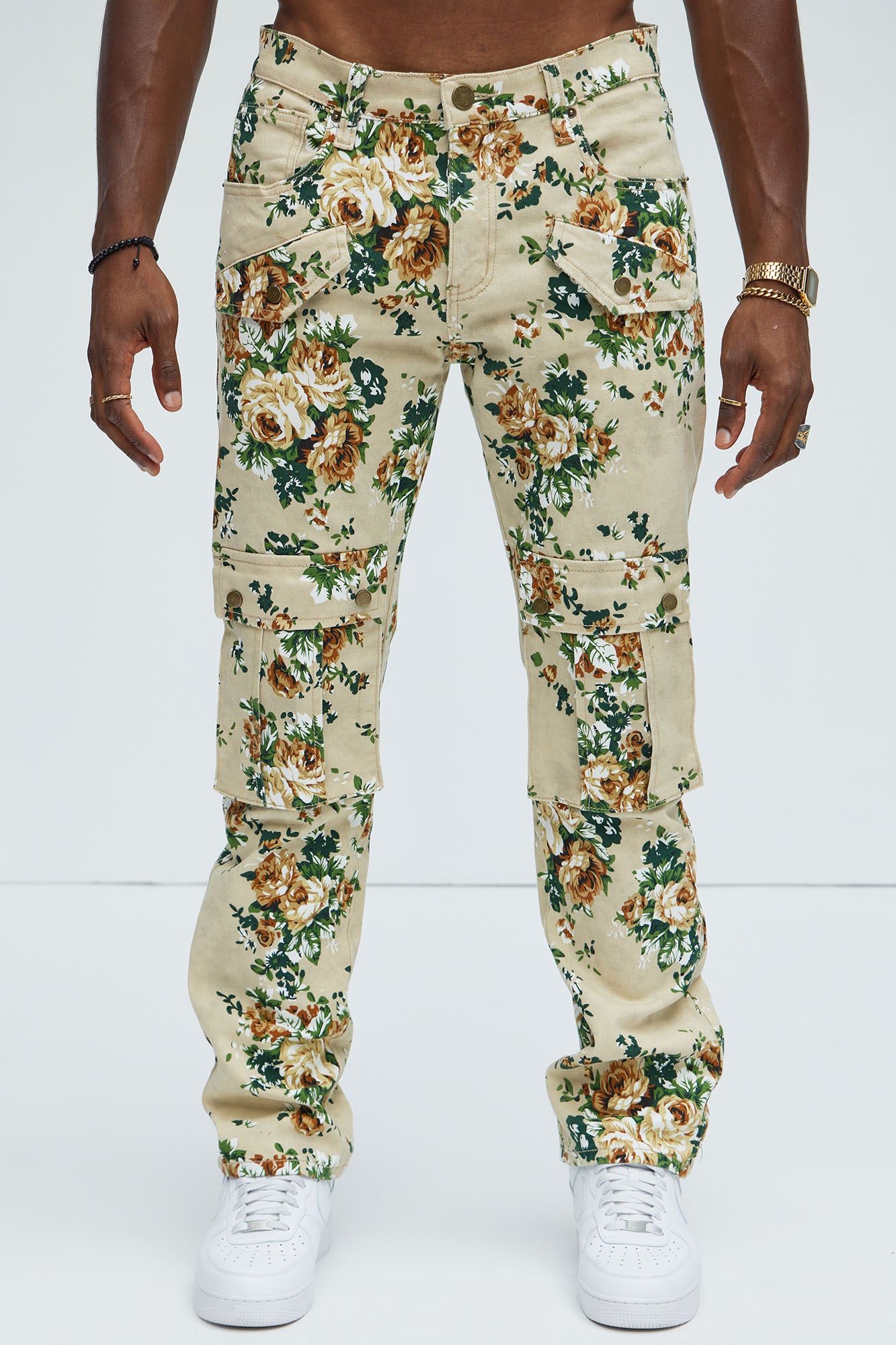 Into The Bloom Slim Pants - Cream/combo - Image 3