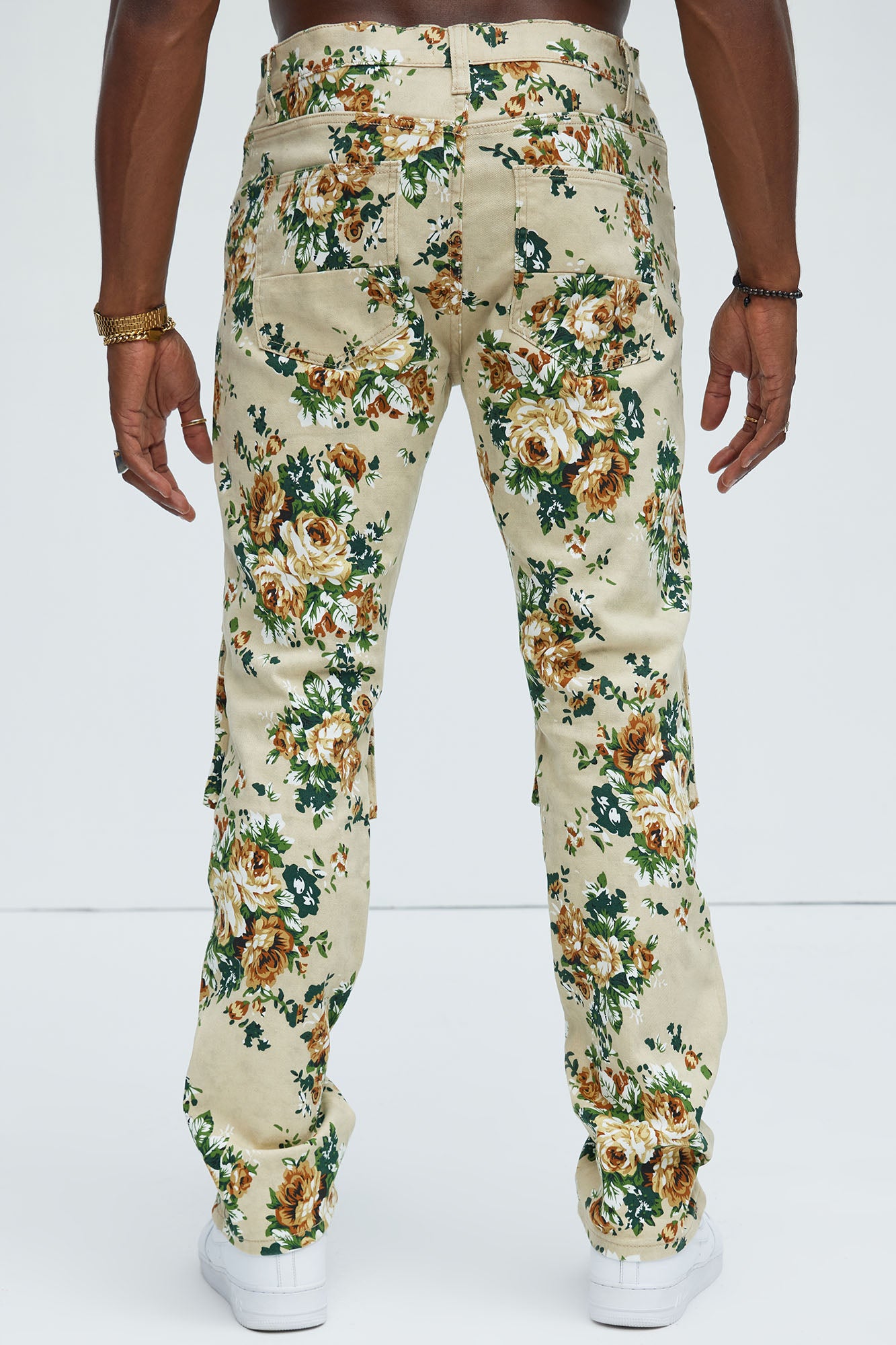Into The Bloom Slim Pants - Cream/combo - Image 5