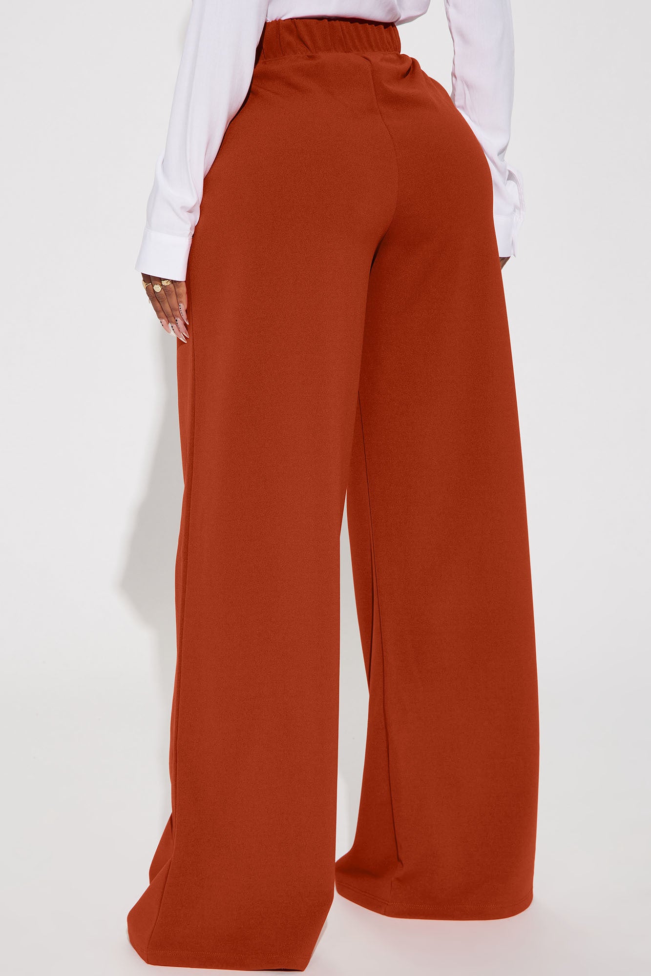 What Matters Most Wide Leg Trouser - Rust - Image 3