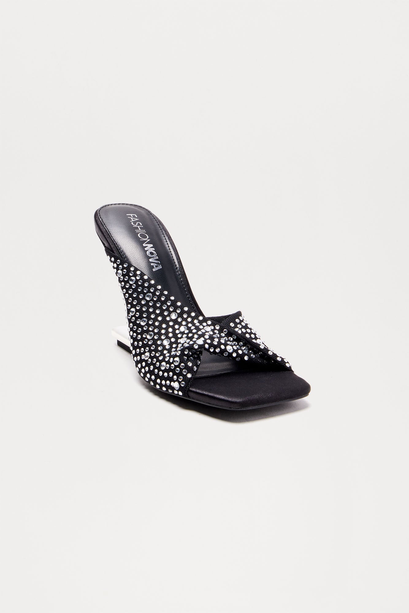 Camden Rhinestone Wedges - Black - Image 3