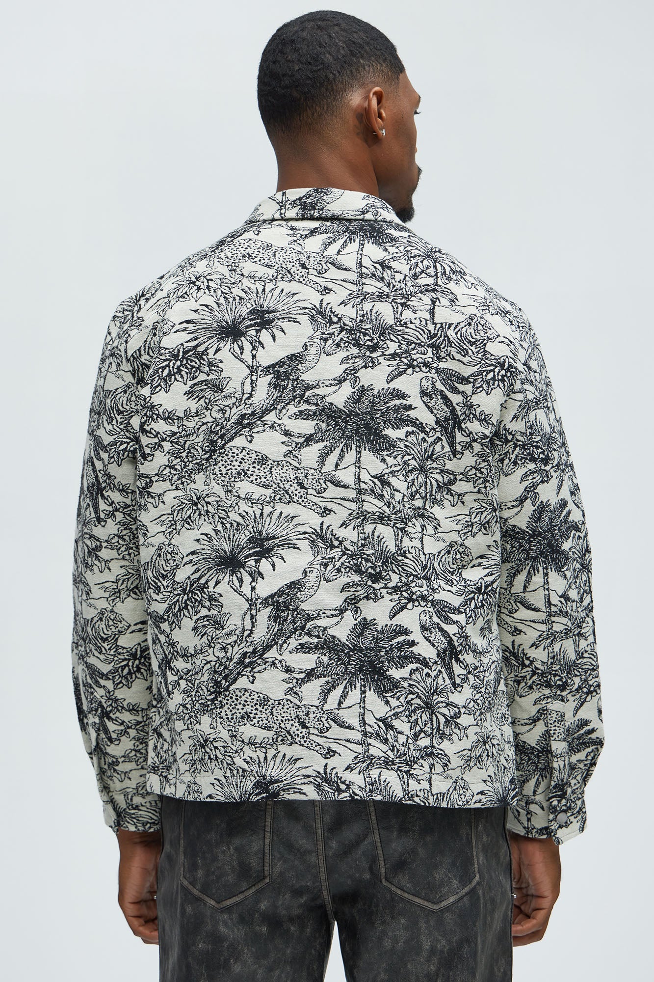 Even Better Tapestry Button Up Shirt - Black/combo - Image 3