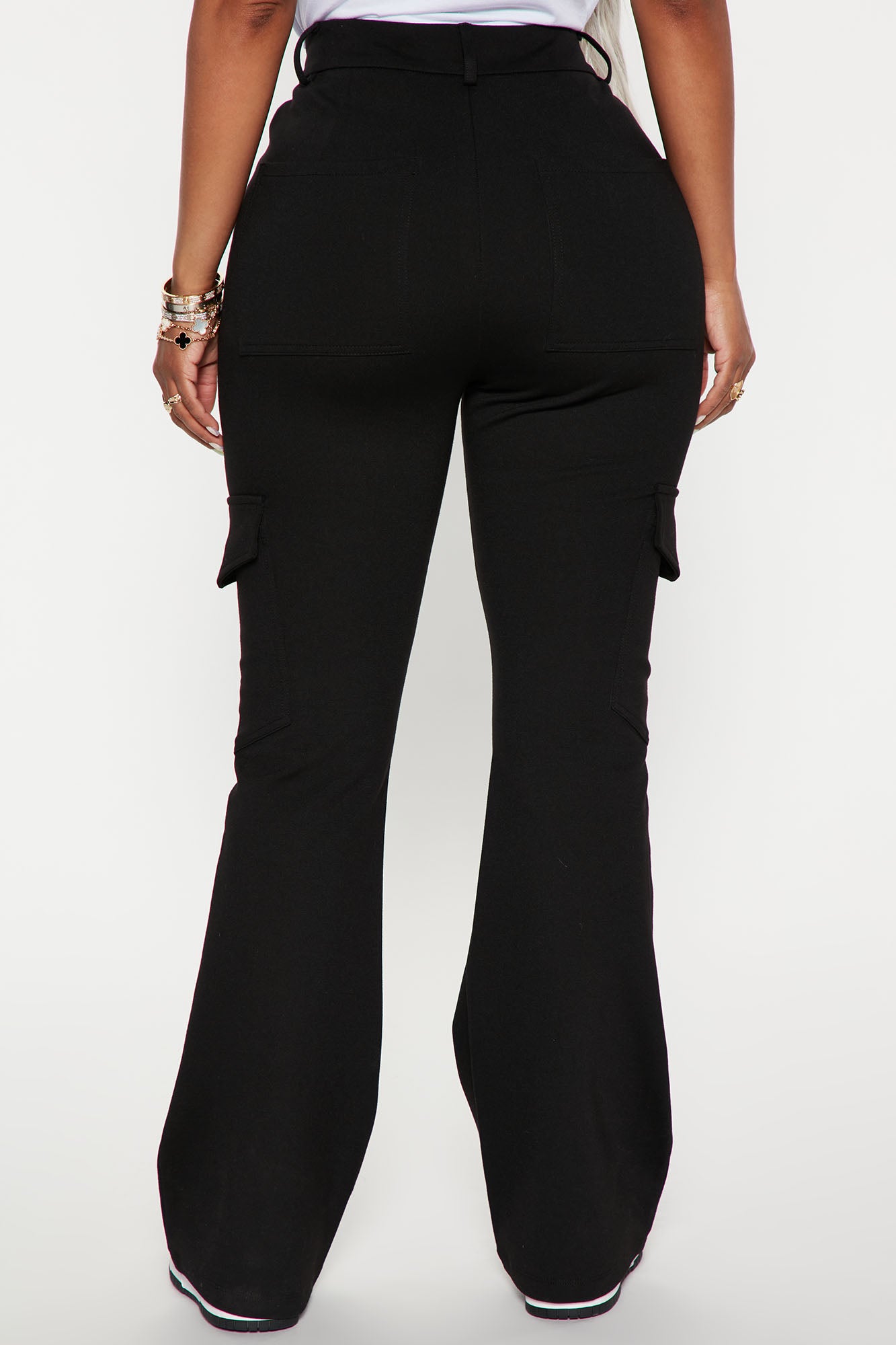 Be About It Flare Cargo Pant - Black - Image 3