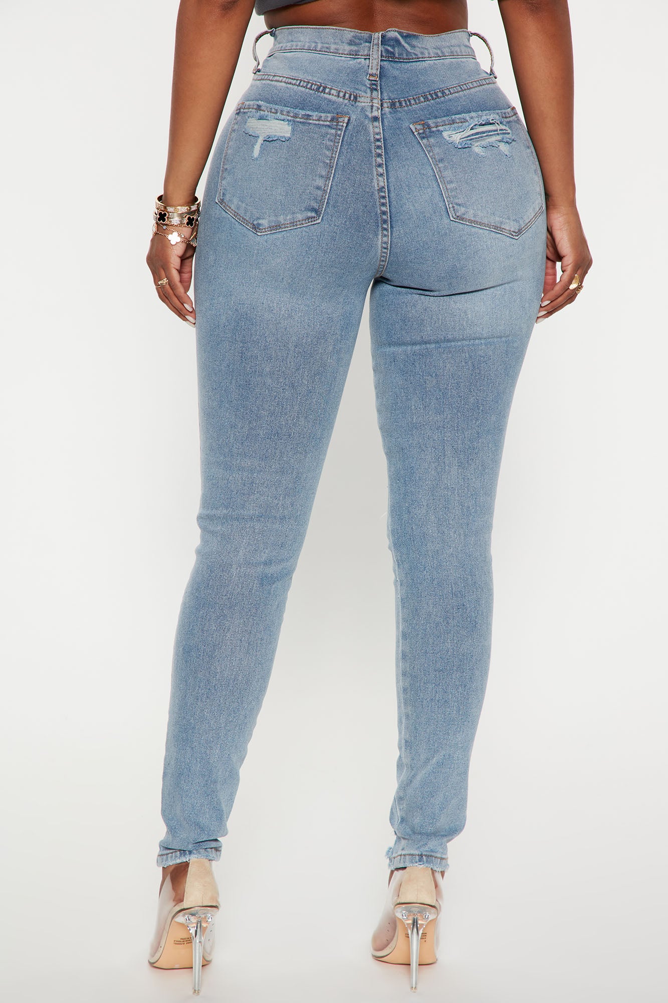All Night Long Skinny Jeans - Medium Wash - Image 3
