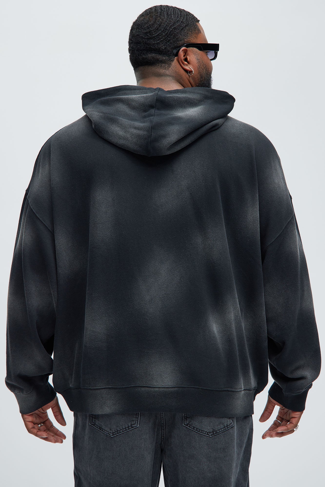 Tyson Death Before Dishonor Oversized Hoodie - Black - Image 7