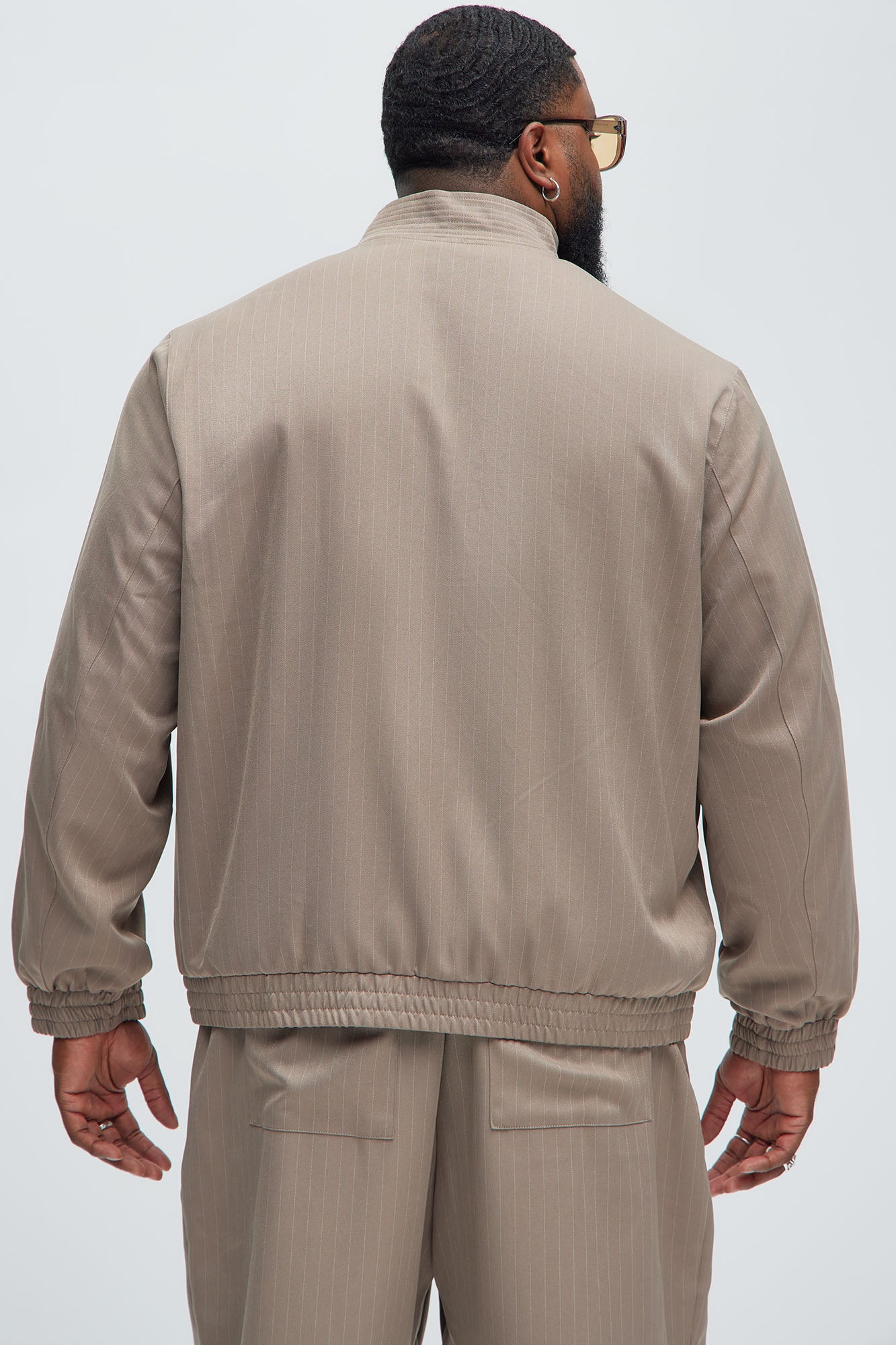 Tatum Casual Zip Jacket - Brown - Image 7