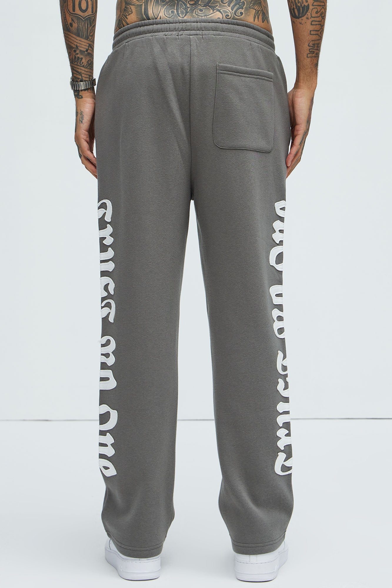 Tyson Trust Issues Straight Sweatpants - Grey - Image 5