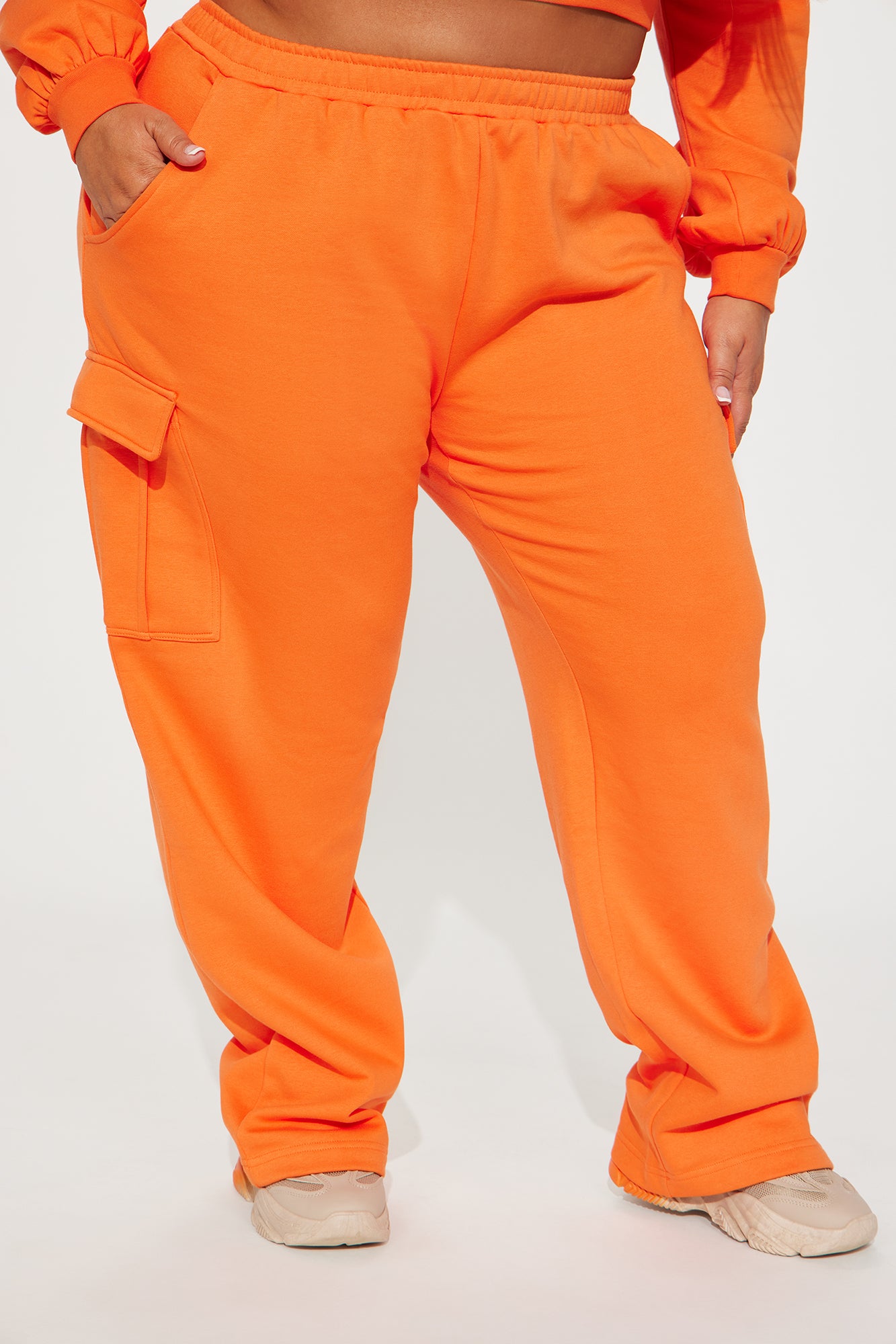 Easy Going Lounge Wide Leg Pant - Orange - Image 6