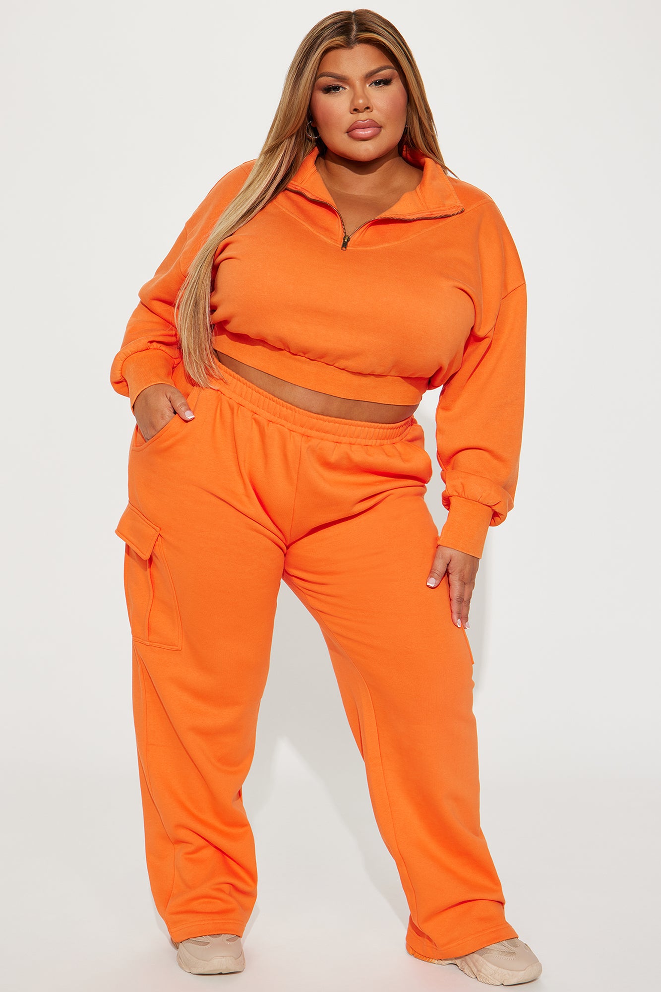 Rested Lounge Pullover - Orange - Image 5