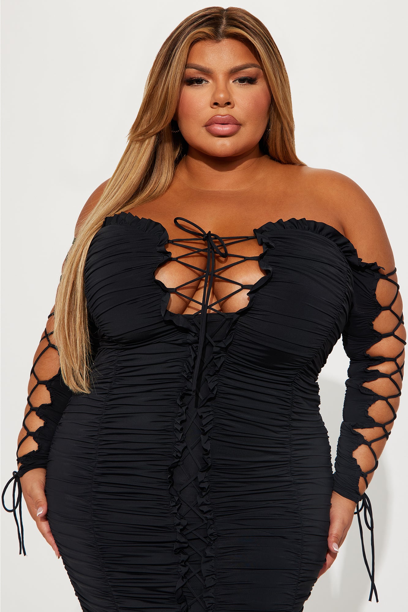 Time to Slay Midi Dress - Black - Image 5