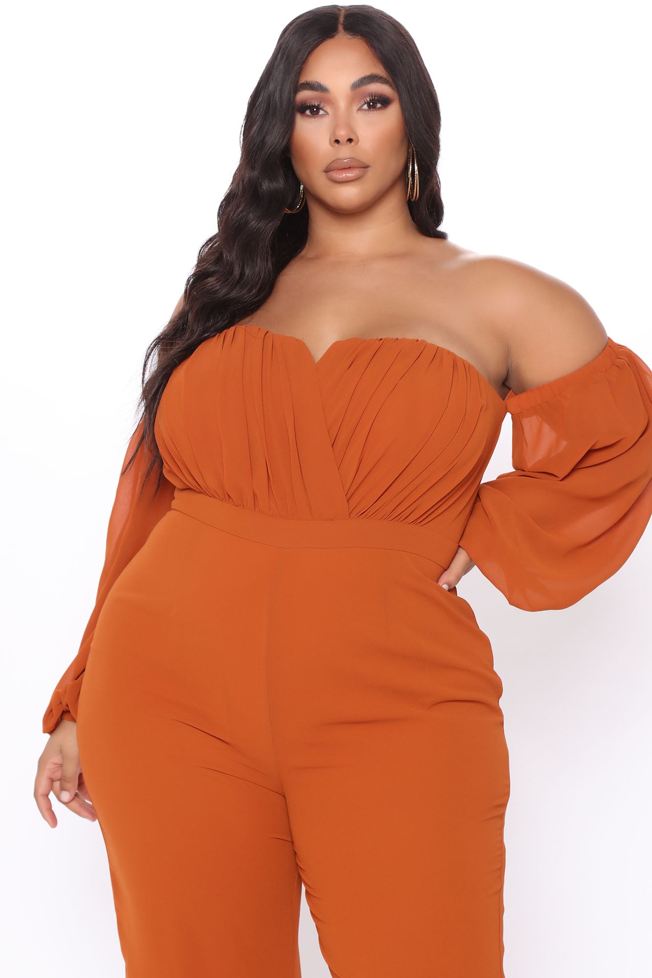 Spice It Up Jumpsuit - Brown - Image 7