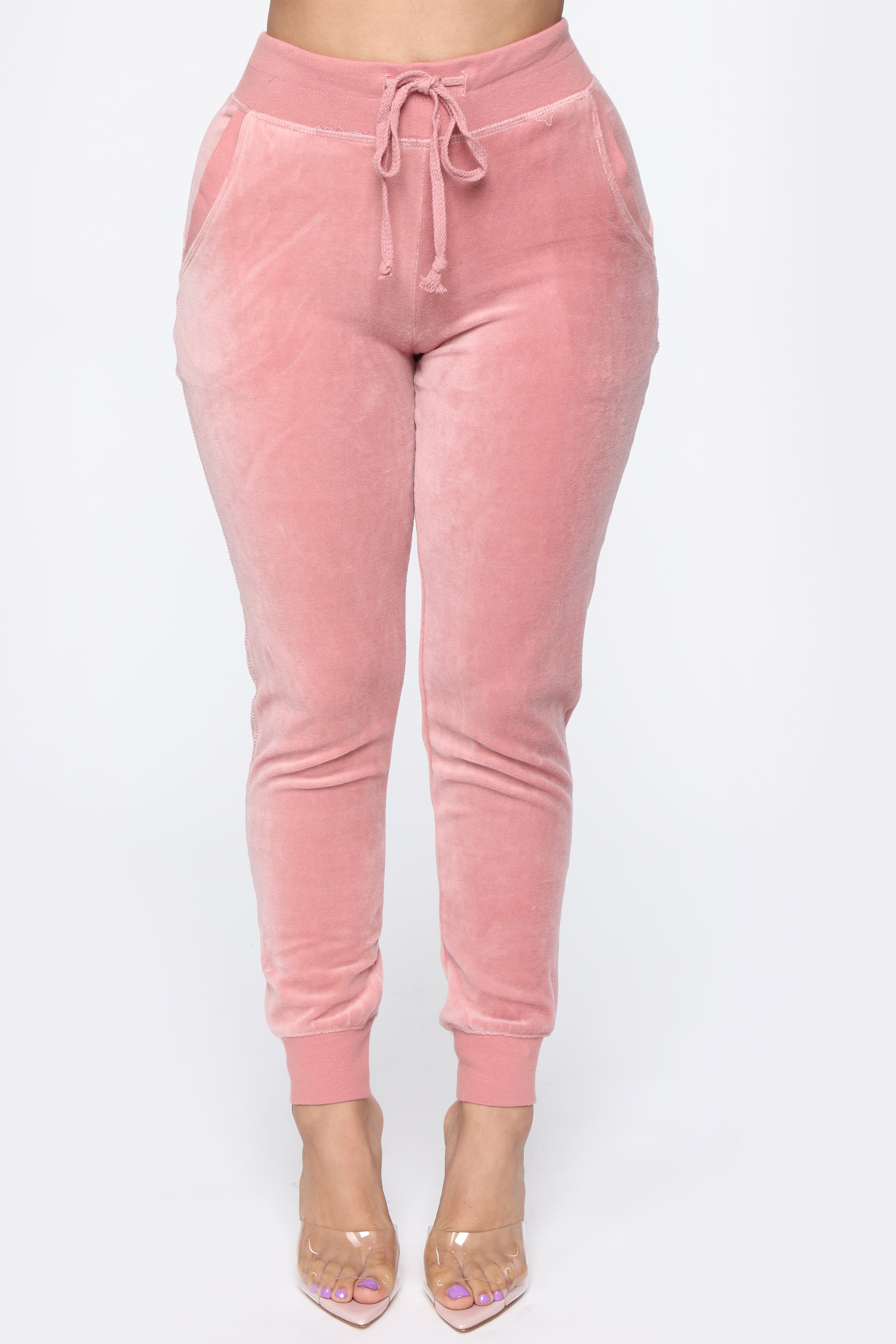 The Original Trendsetter Velour Set - Mauve - Image 6
