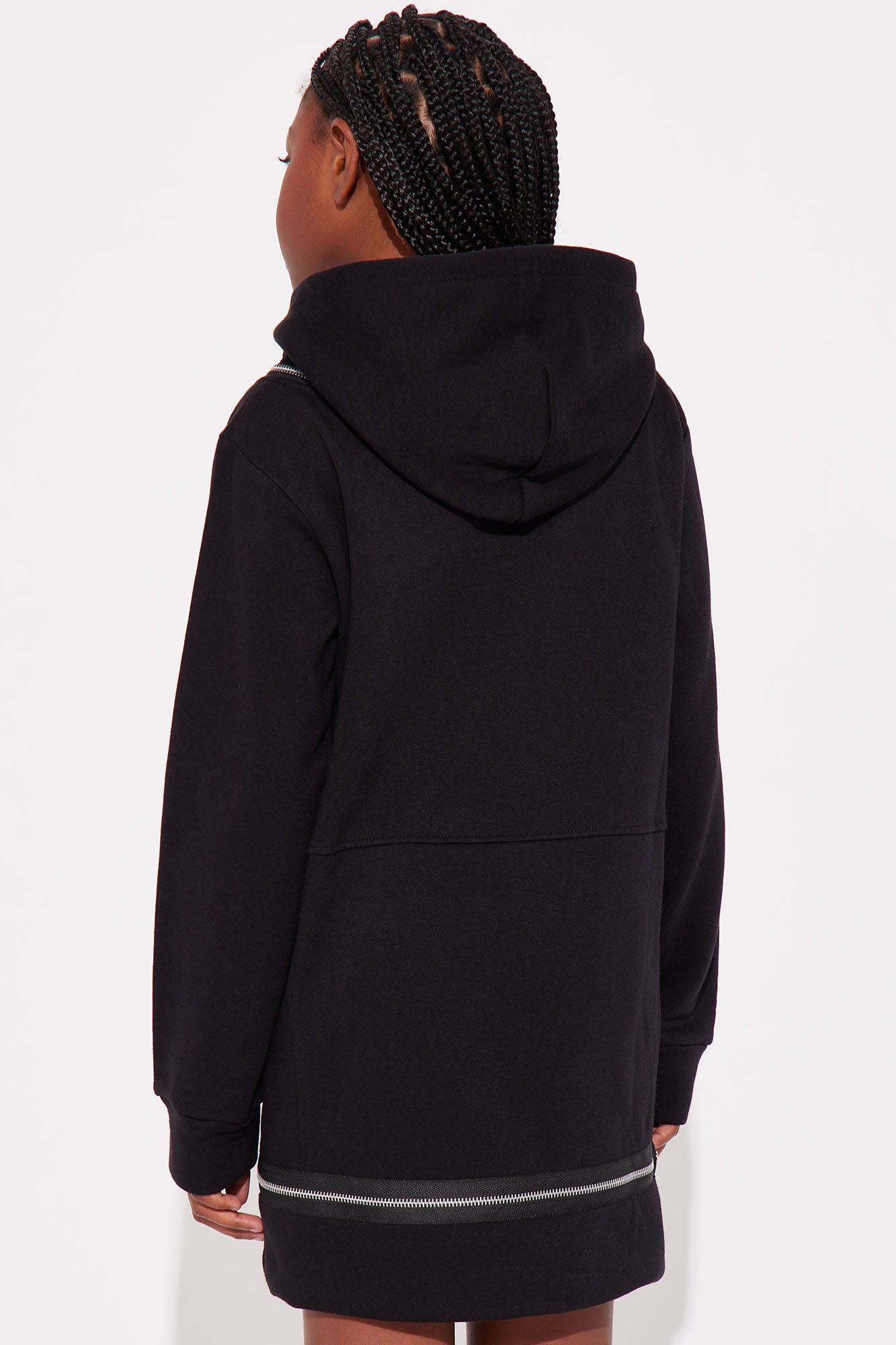 Mini Keeping It Simple Sweatshirt Dress - Black - Image 3