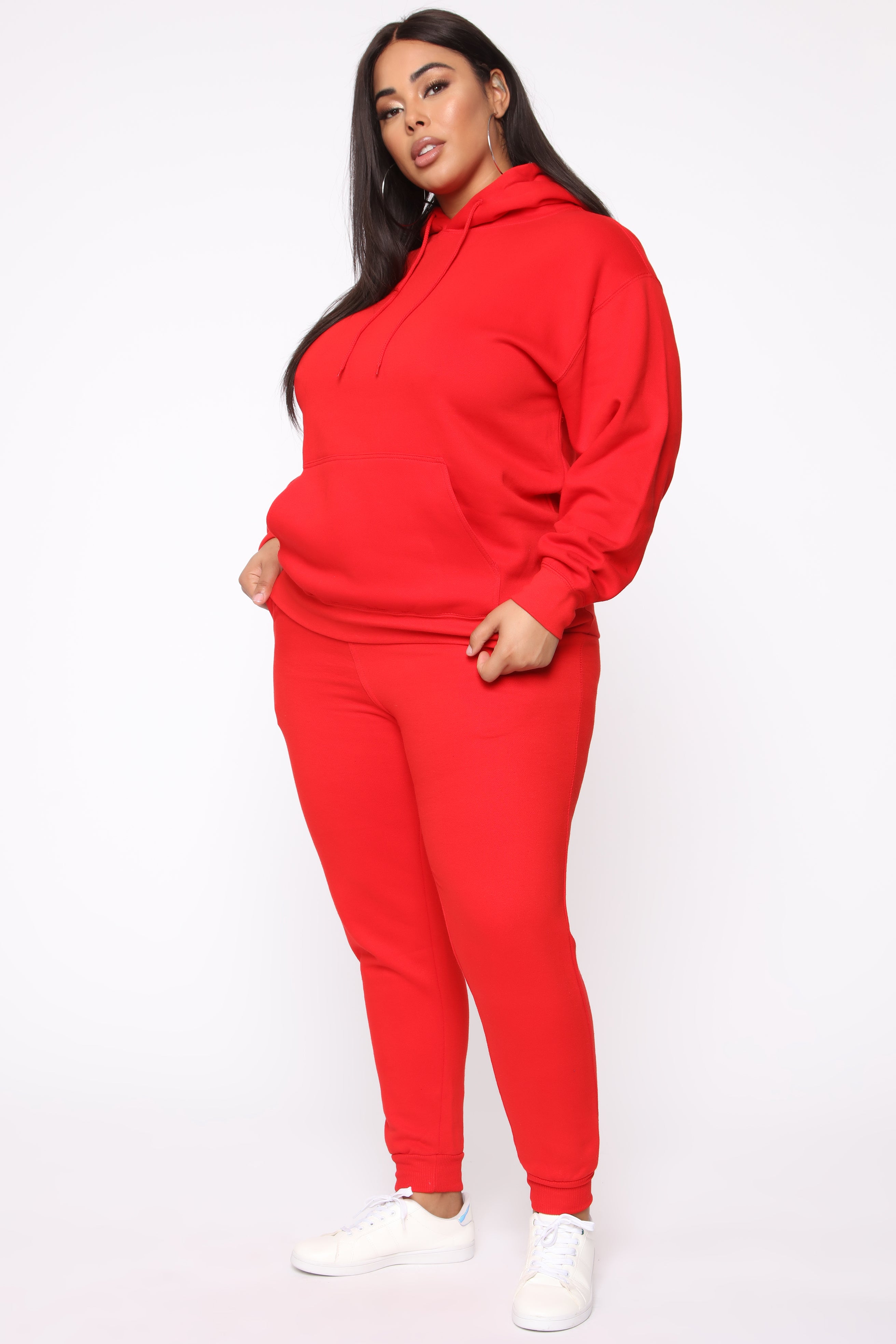 Stole Your Boyfriend's Oversized Jogger - Red - Image 15
