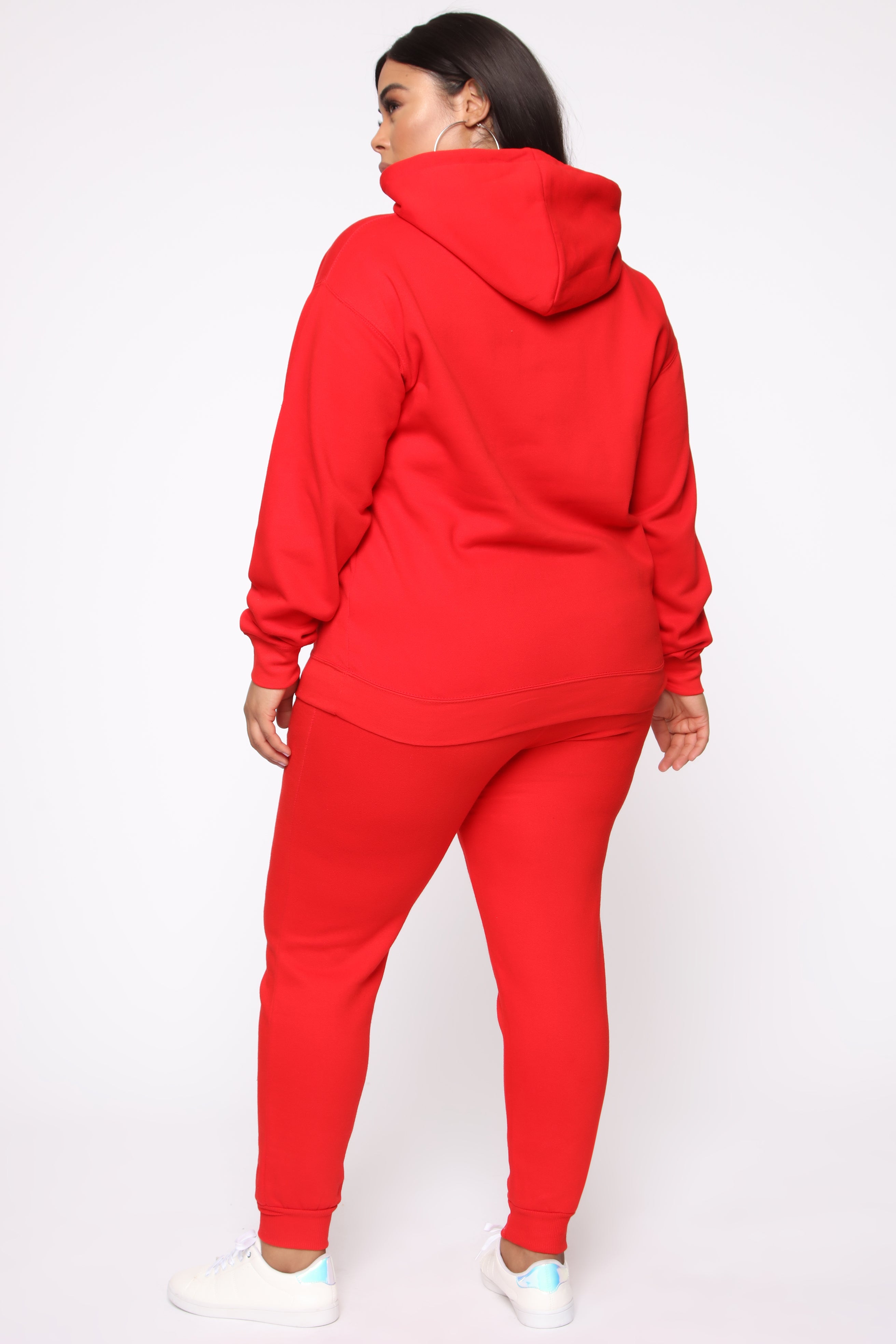 Stole Your Boyfriend's Oversized Jogger - Red - Image 12