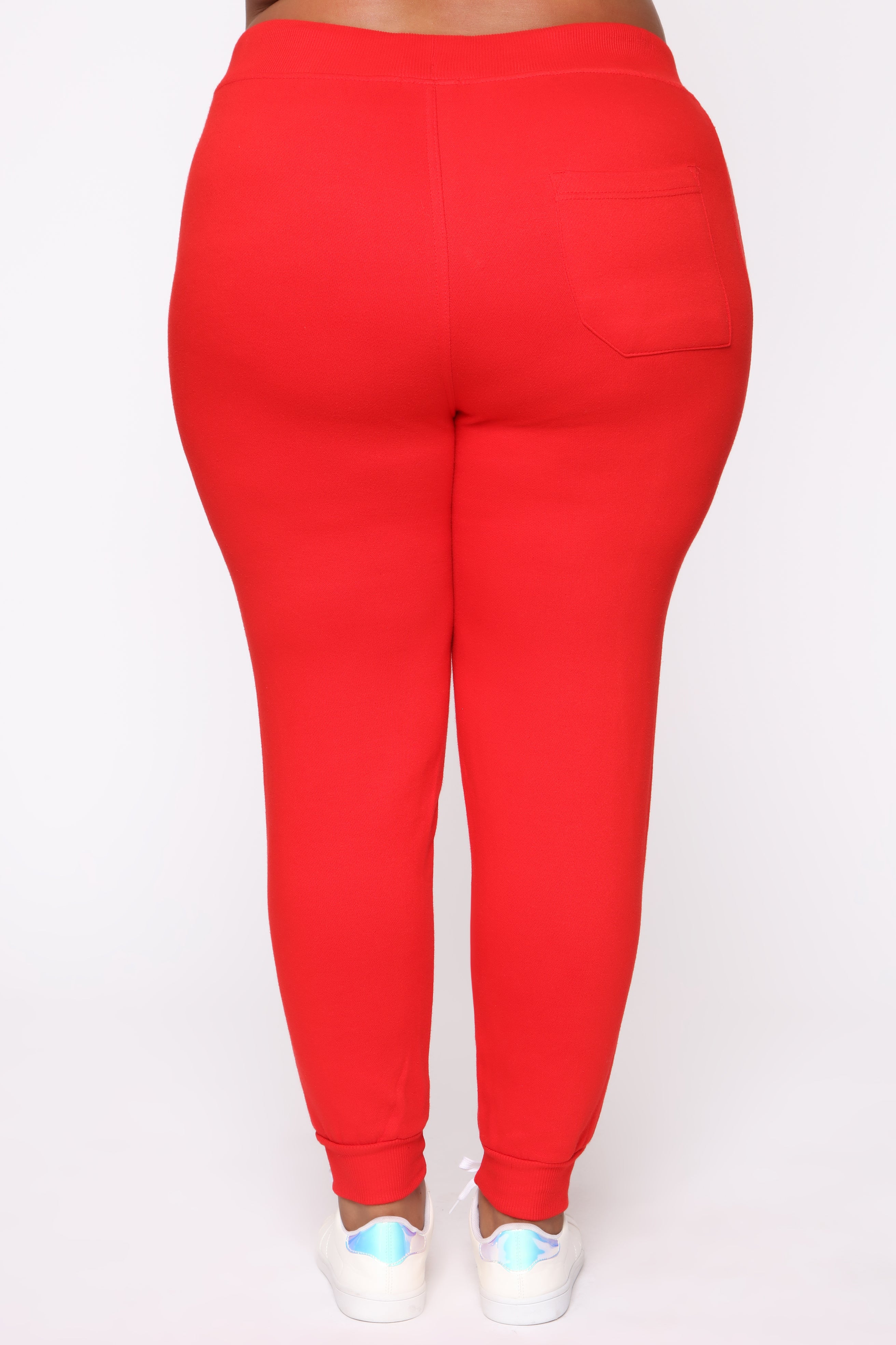 Stole Your Boyfriend's Oversized Jogger - Red - Image 14