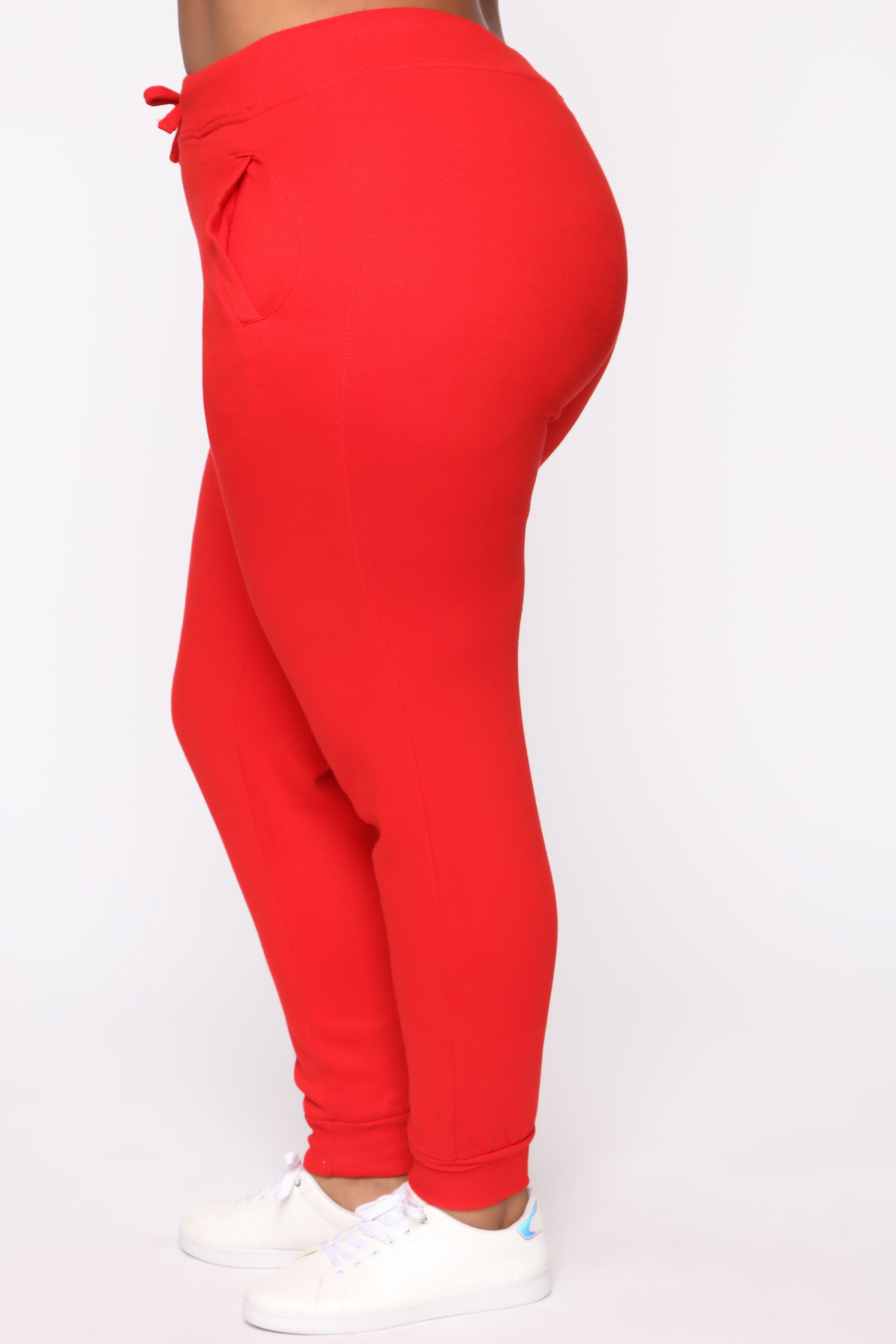 Stole Your Boyfriend's Oversized Jogger - Red - Image 16