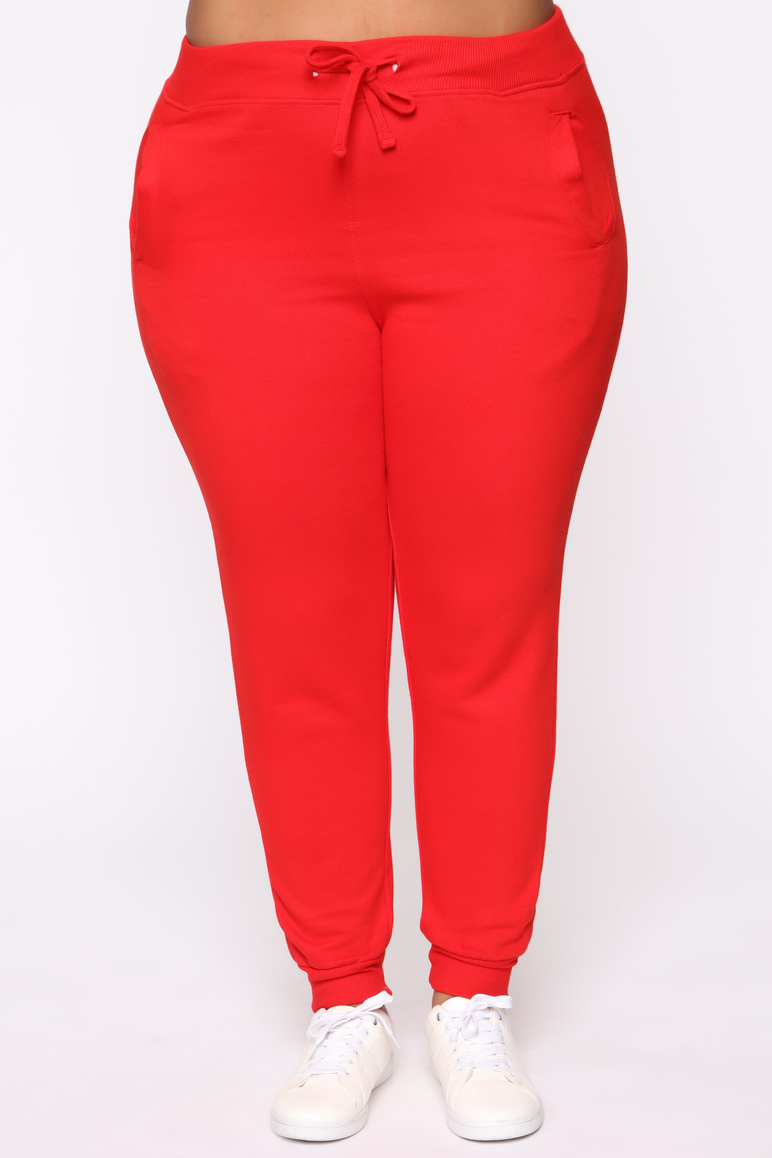 Stole Your Boyfriend's Oversized Jogger - Red - Image 13