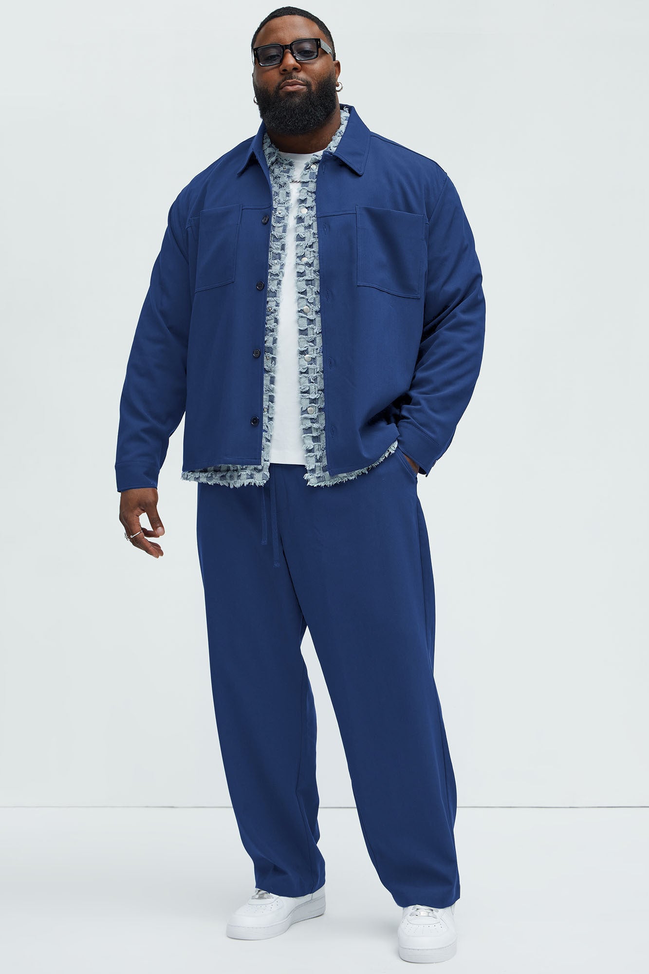 Ronan Straight Trousers - Navy - Image 7