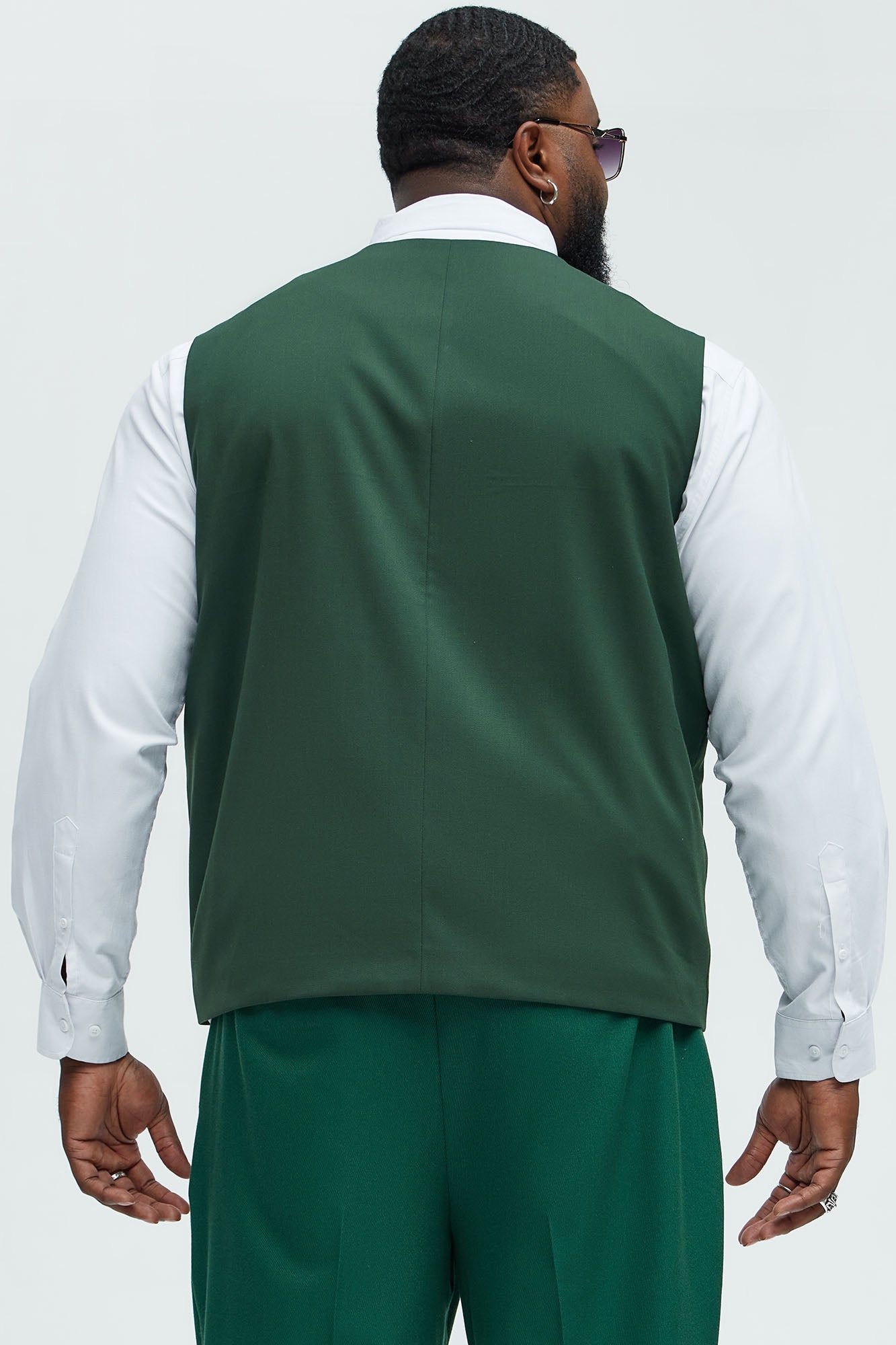 Modern Stretch Waistcoat - Green - Image 7