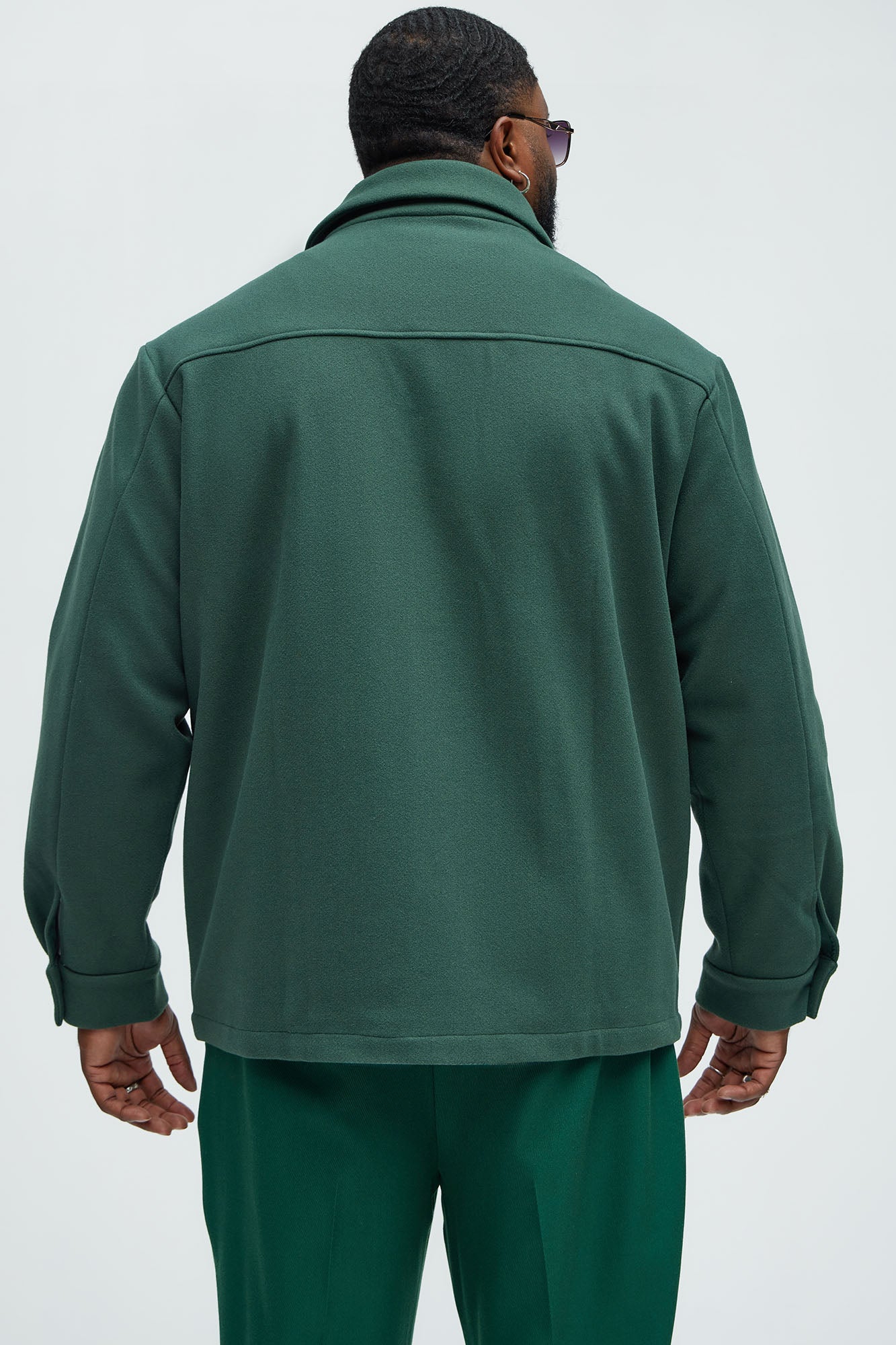 Ballou Pocket Button Up Shirt - Green - Image 7