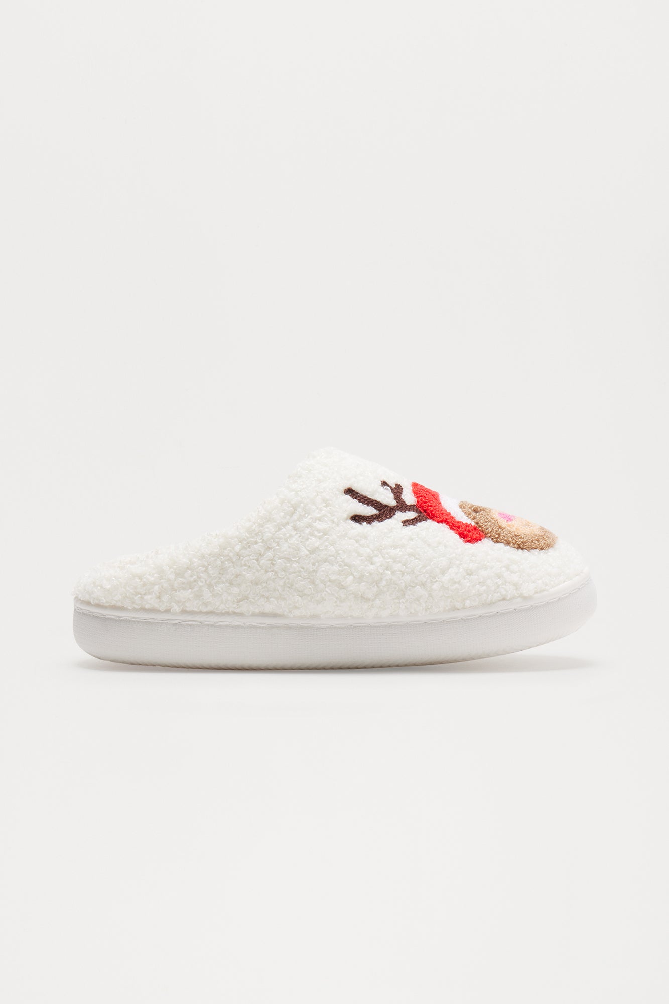 Mini Santa's Reindeer Slippers - Red/combo - Image 5