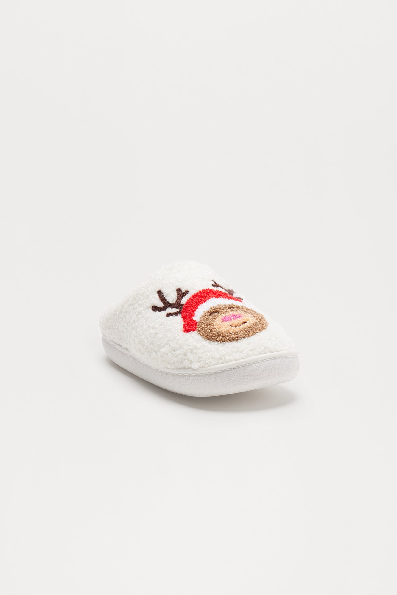 Mini Santa's Reindeer Slippers - Red/combo - Image 3