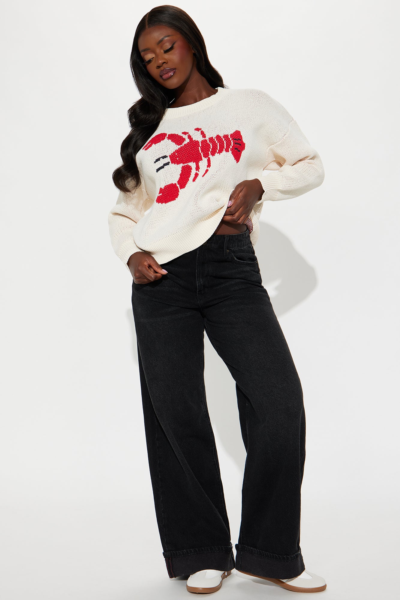 Nantucket Nights Lobster Sweater - Cream/combo - Image 4
